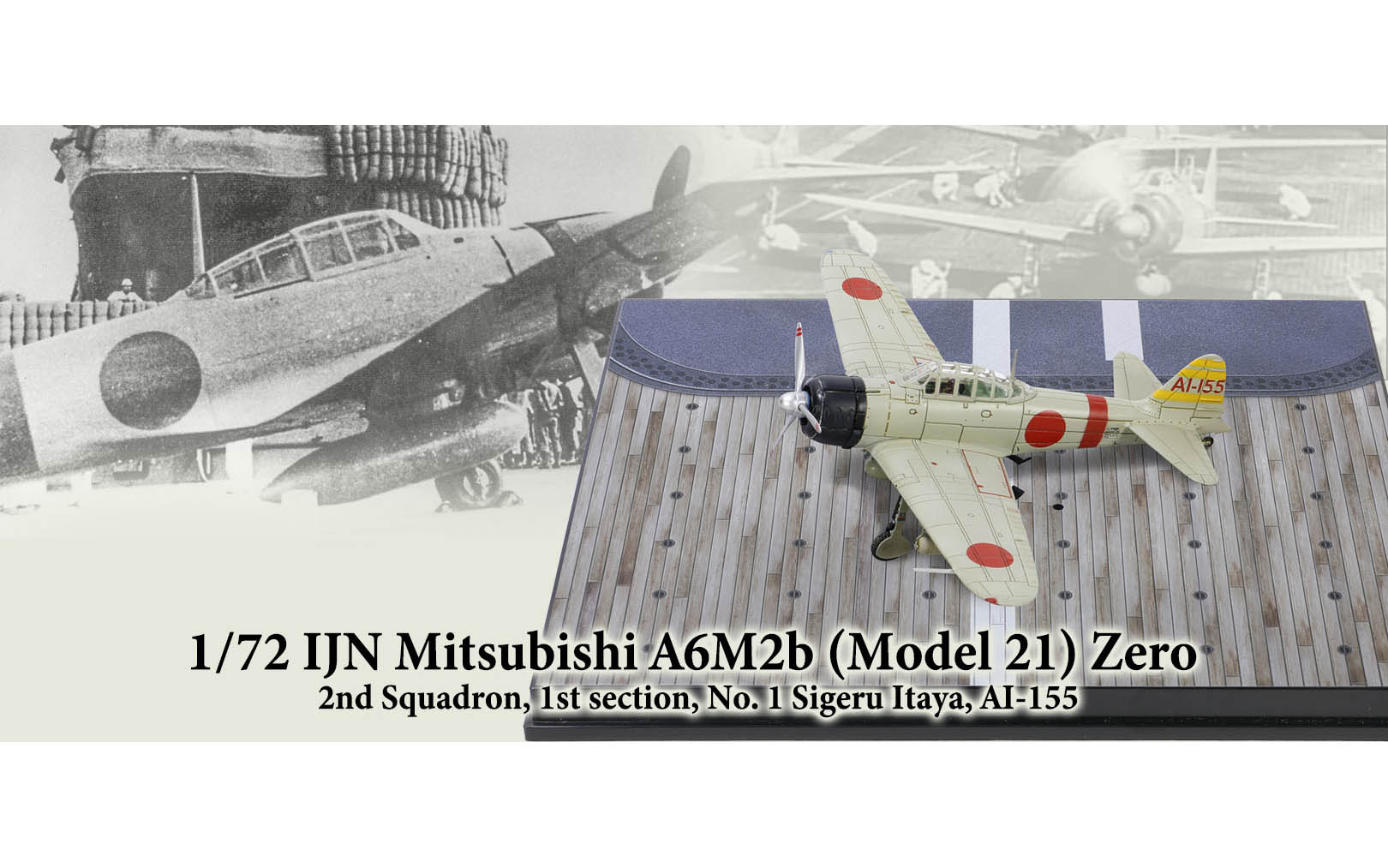 IJN Mitsubishi A6M2b (Model 21) Zero - Akagi - Forces of Valor FOV