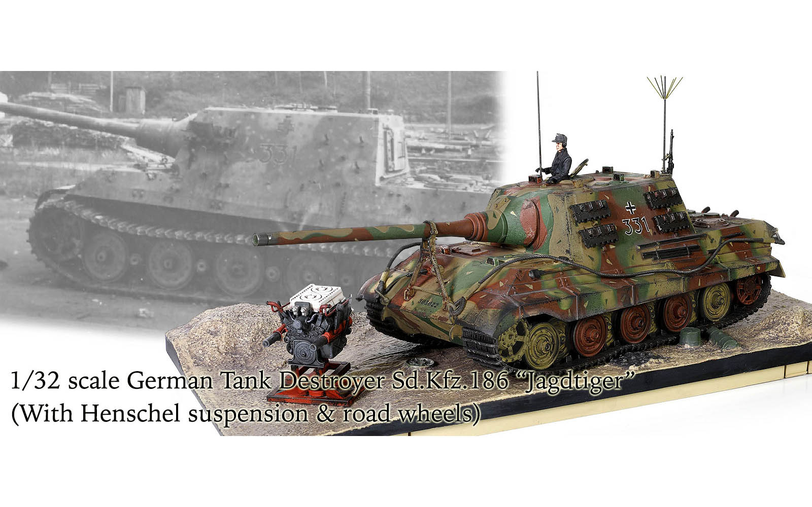 DRAGON製 1/35 Sd.Kfz.186 JAGTIGER Jagdtiger Sd.Kfz.186 Henschel Production Type Dragon 6991