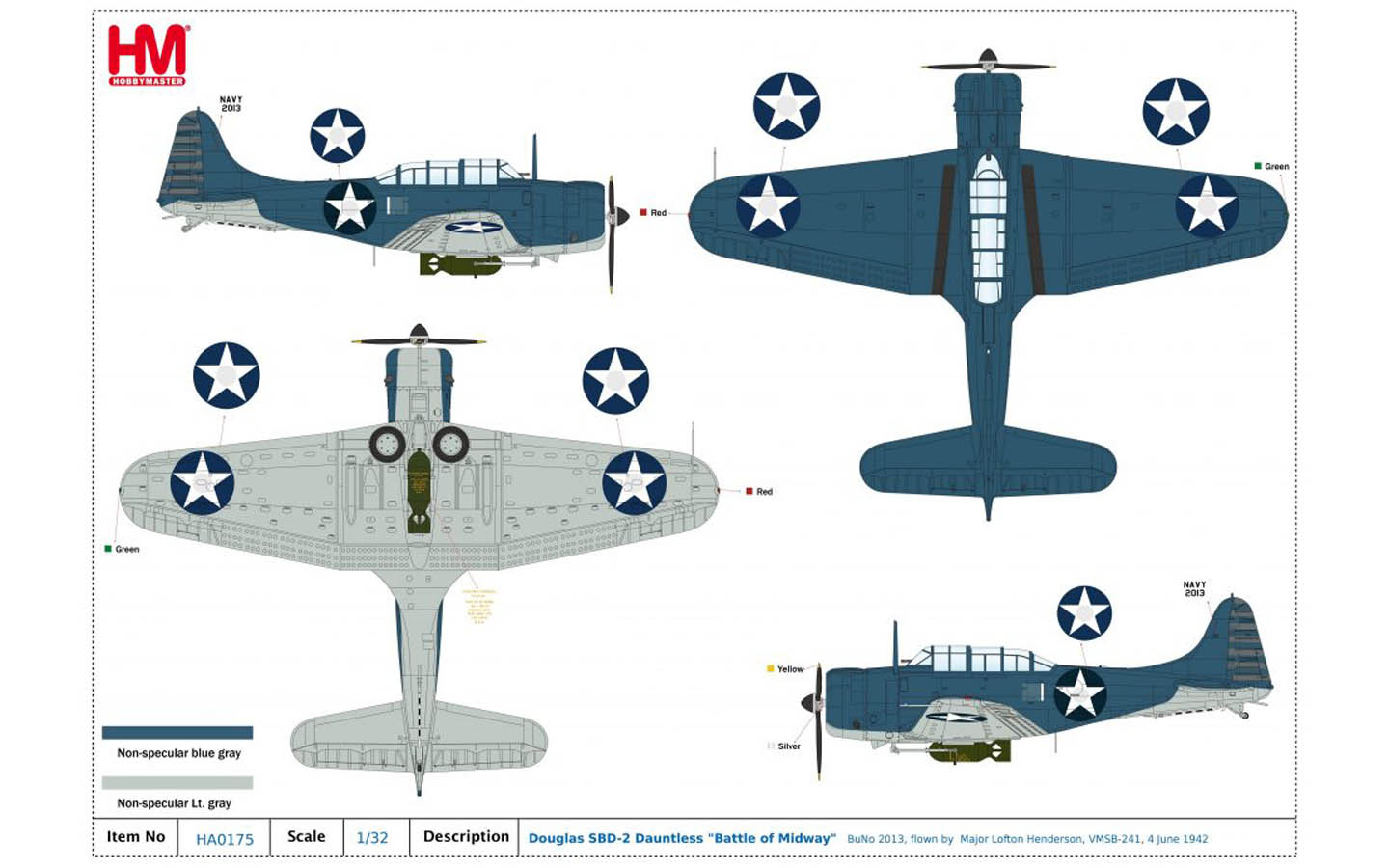 Douglas SBD-2 Dauntless, Battle of Midway, VMSB-241 - Hobby