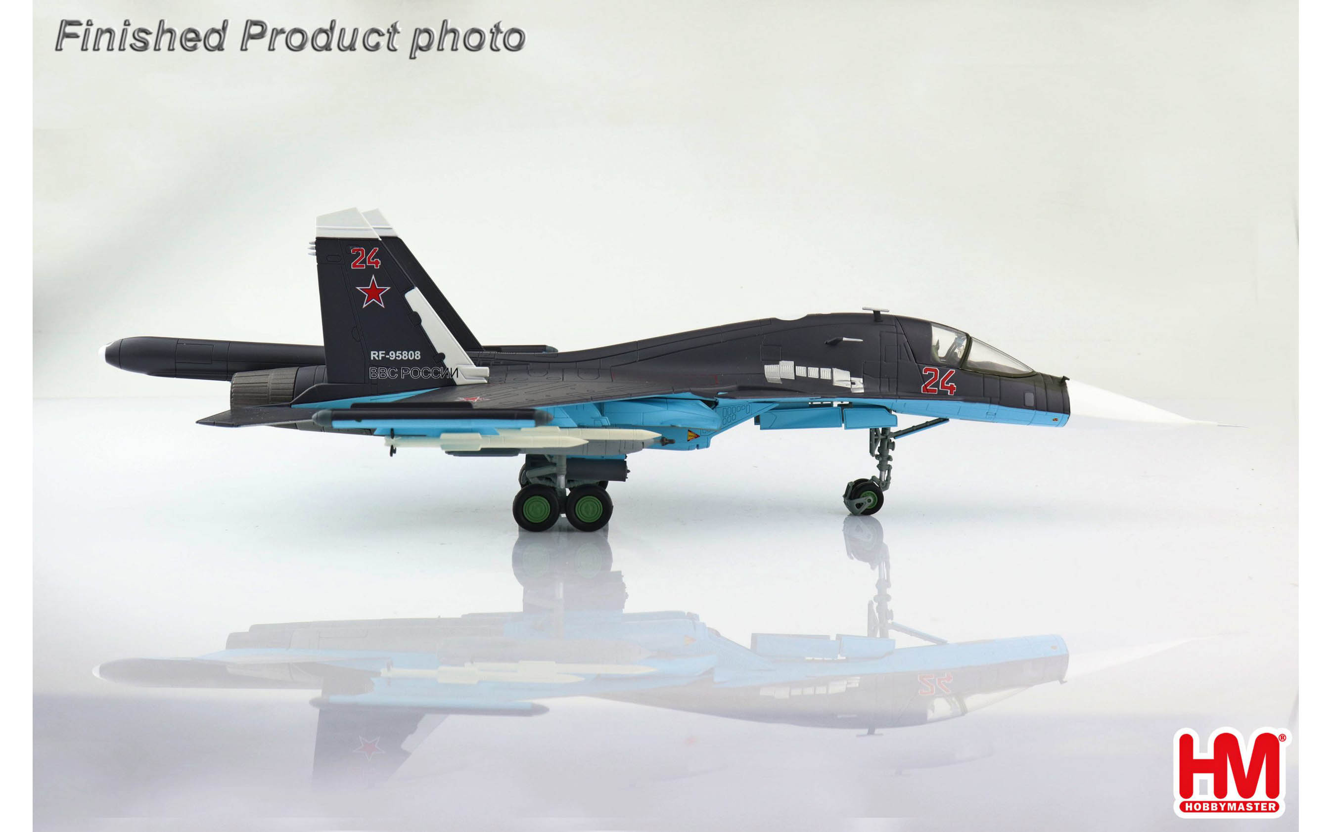 Su-34 Fullback Fighter Bomber, Red 24, Russian Air Force, Syria