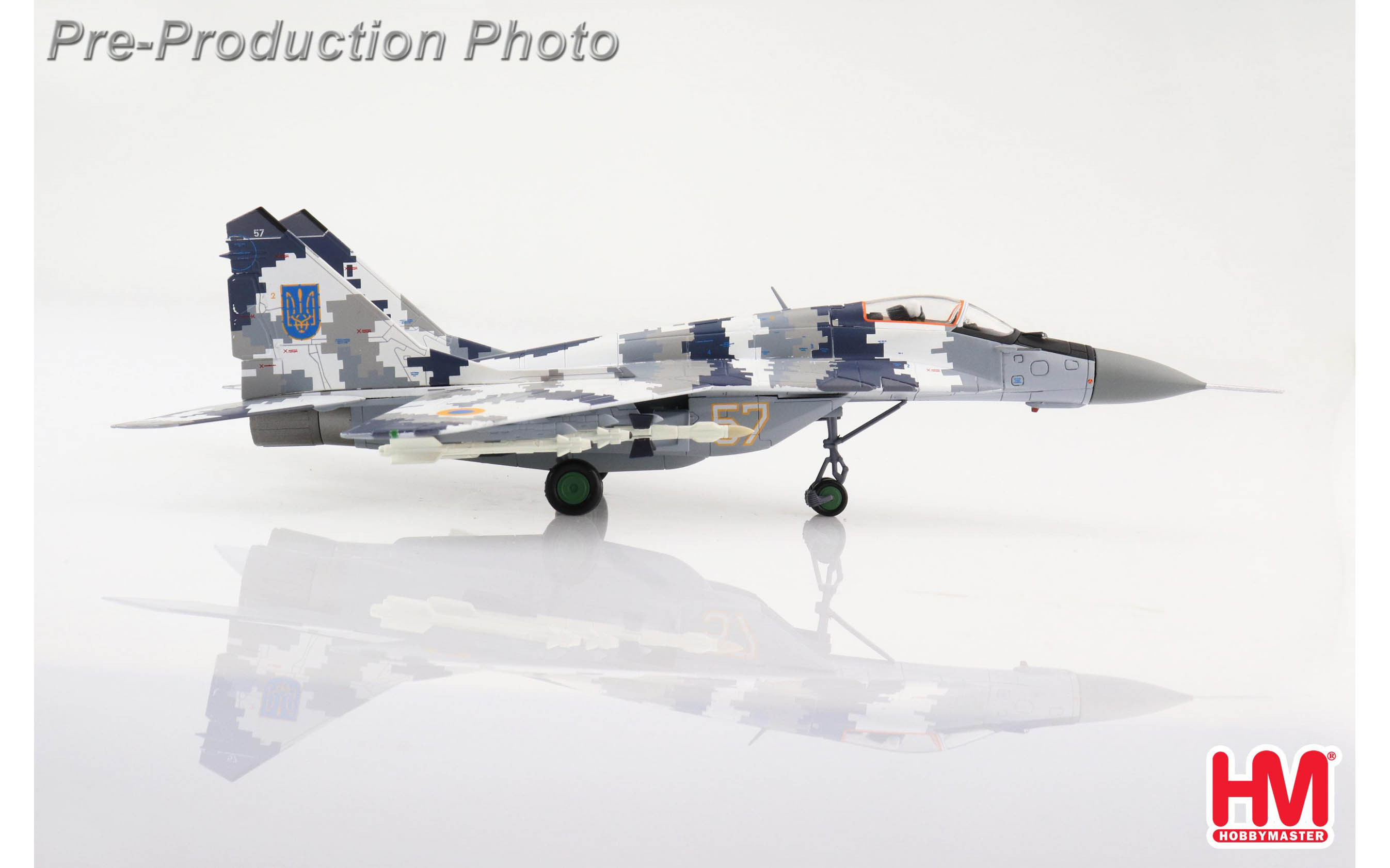 MIG-29 9-13, Fulcrum C, No. 57, Ukrainian Air Force - Hobby Master