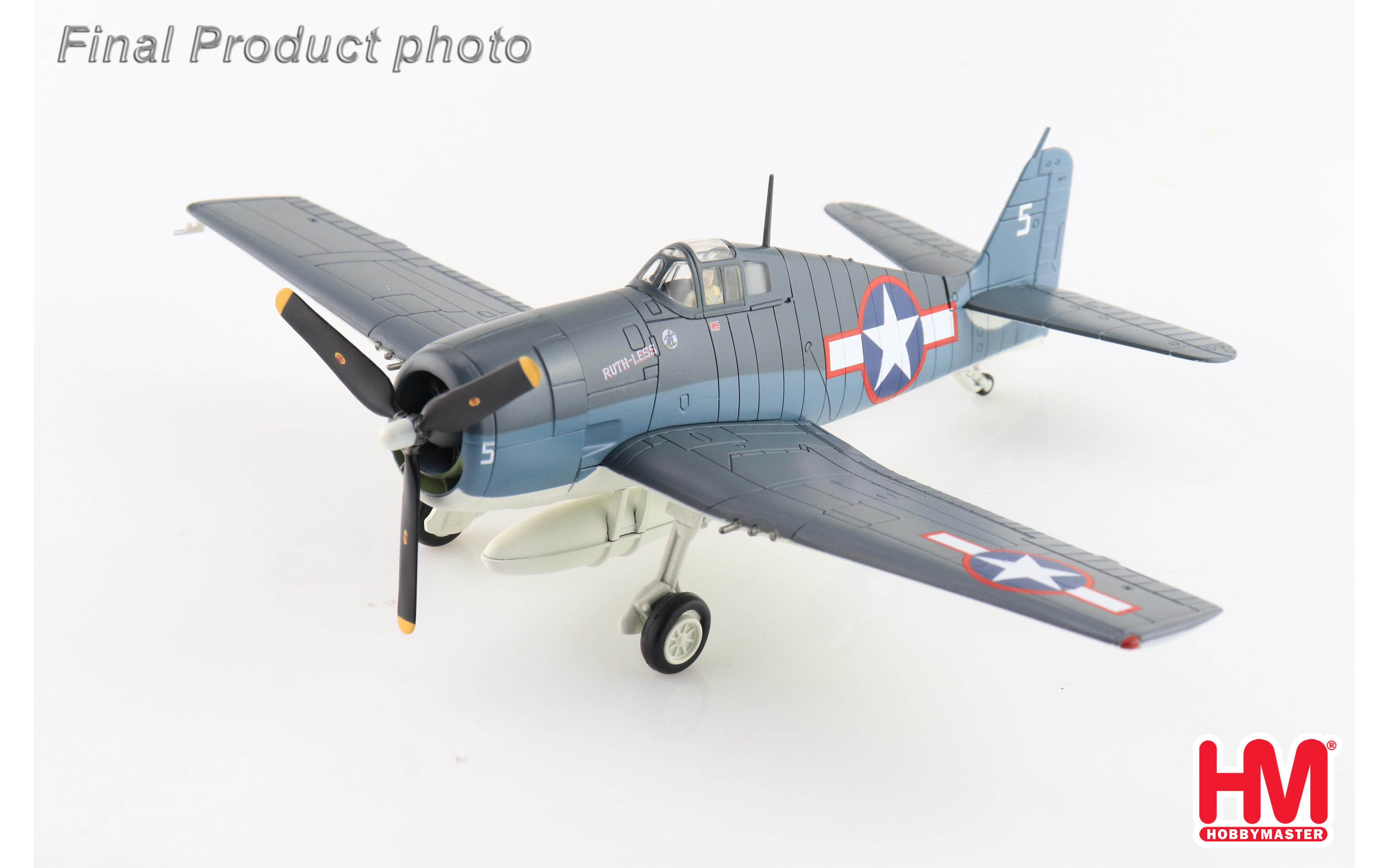 HMホビーマスター グラマンF6F-3 Hellcat 1/72 Grumman F6F-3 Hellcat White 5, Lt. Oscar Chenoweth, VF-38