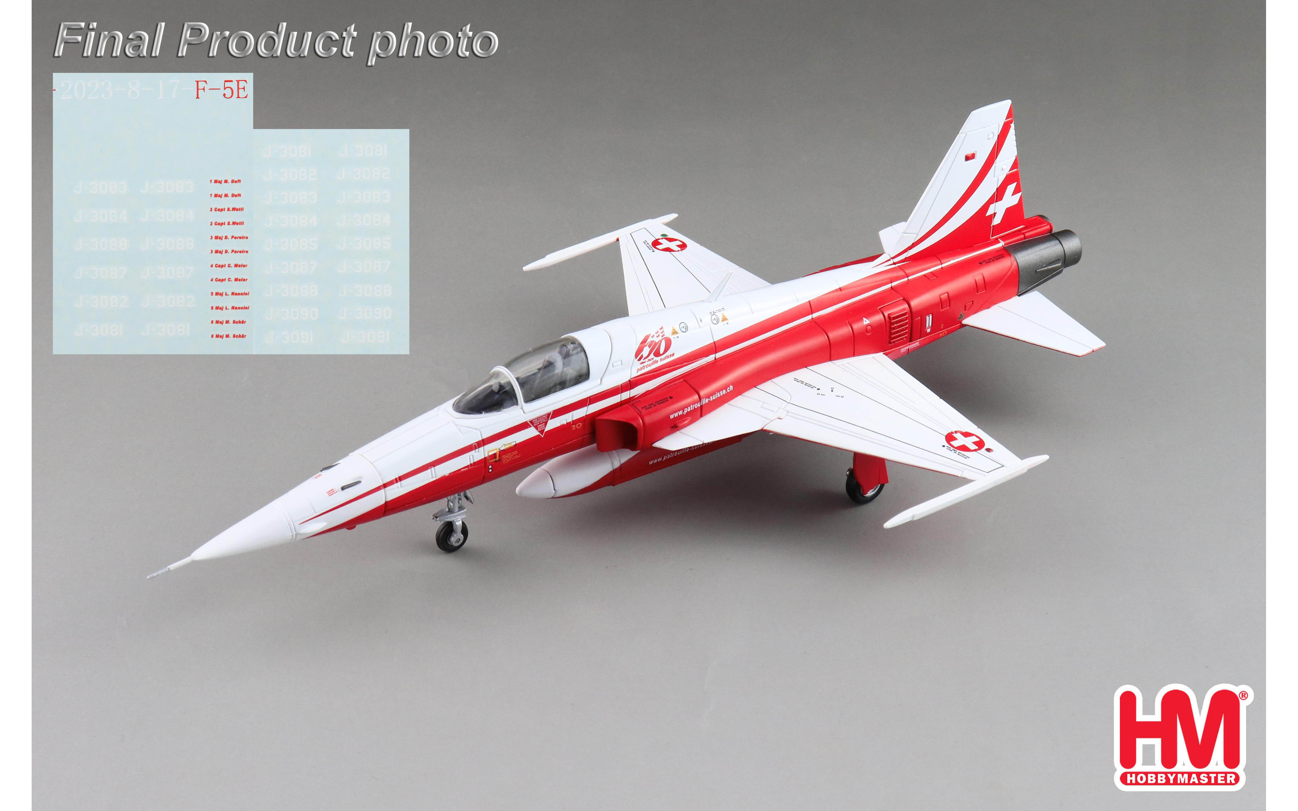 ホビーマスターF-5Eタイガー2パトルイユ・スイス1/72No.HA3312 Amazon | HOBBY MASTER 1/72 F-5E タイガー2 インドネシア空軍