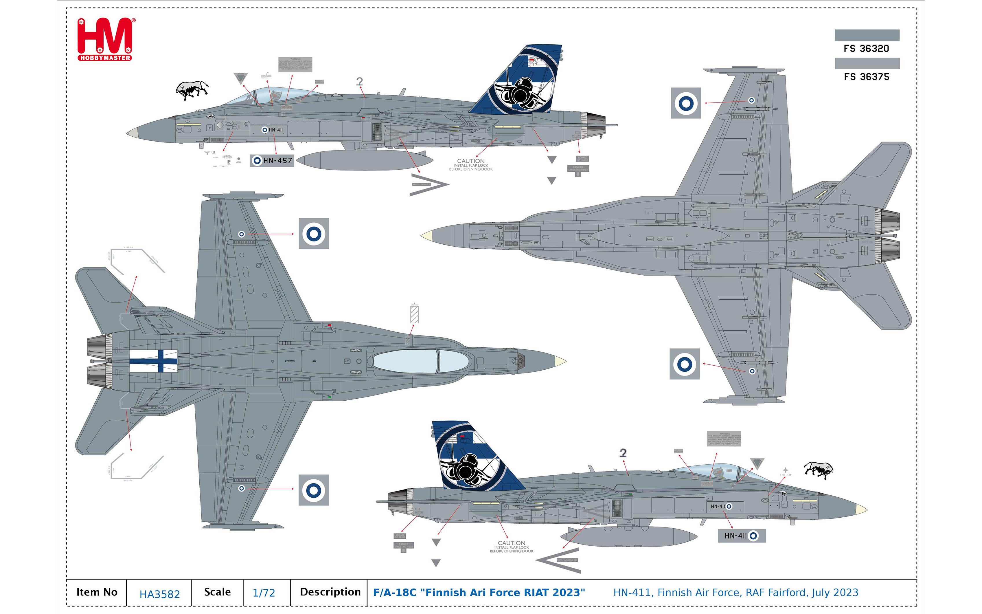 F/A-18C, Finnish Air Force RIAT 2023, Finnish Air Force, RAF