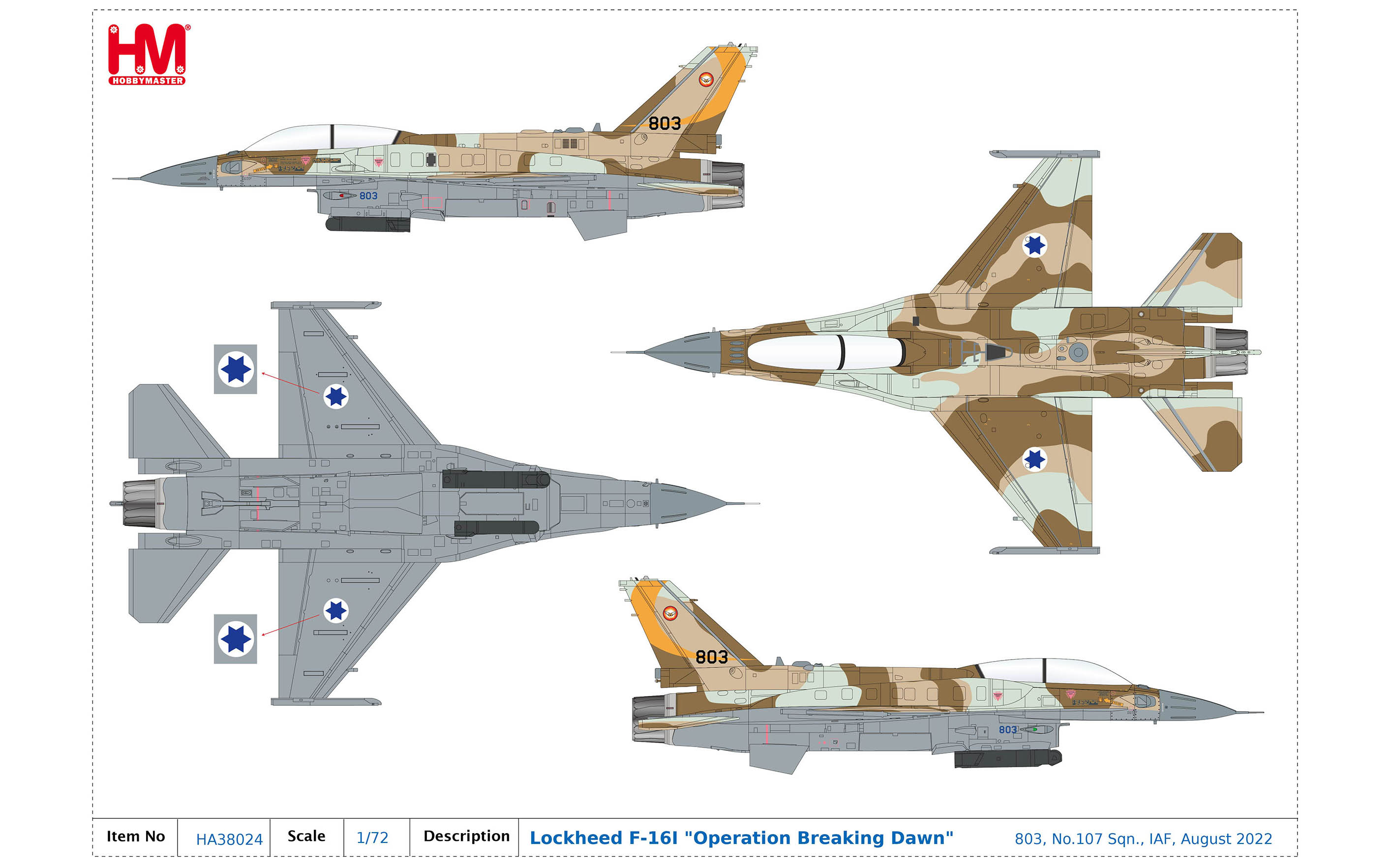 F-16I Fighting Falcon, No.107 Sqn., IAF, August 2022 with 8