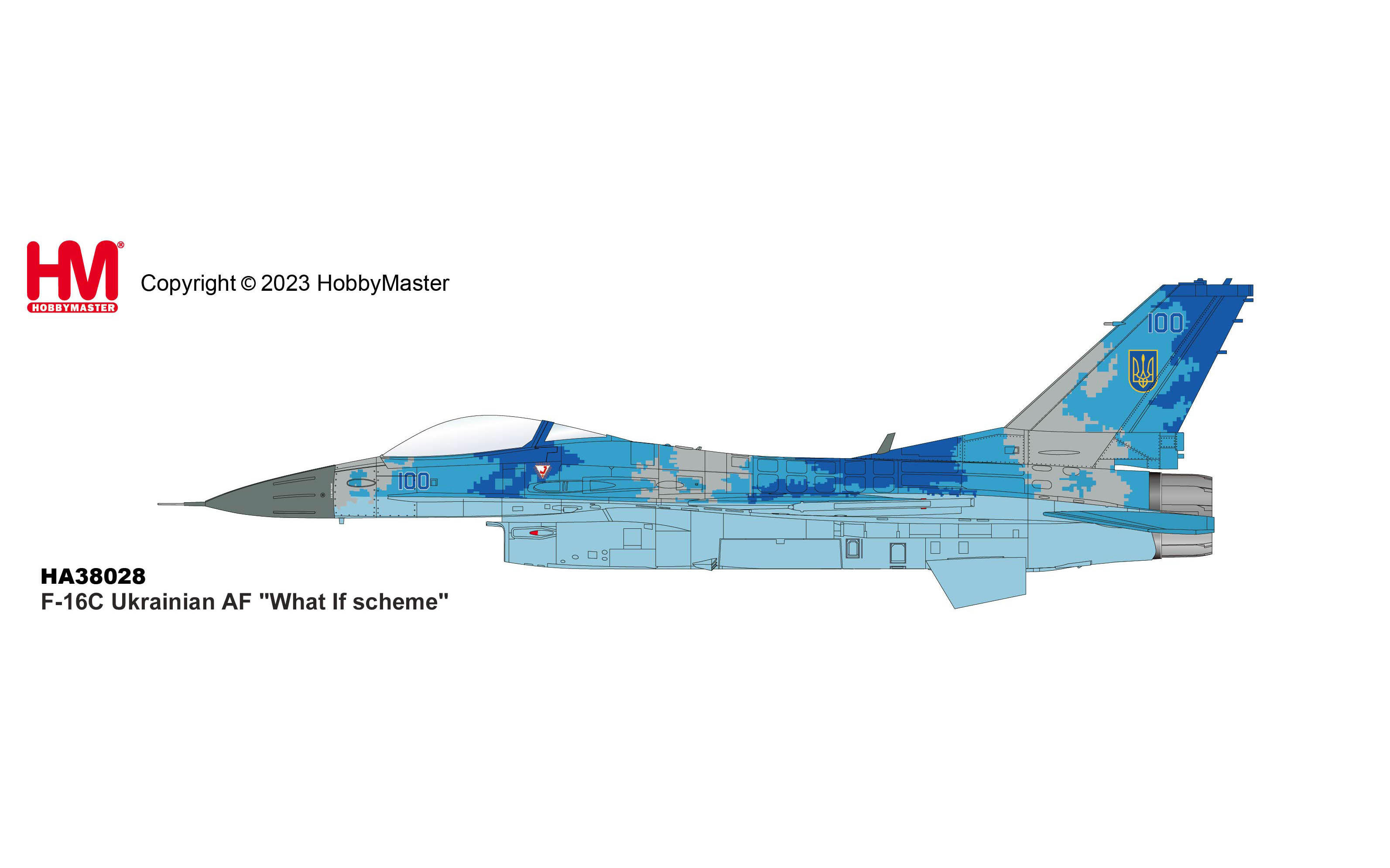 F-16C Ukrainian AF, What if scheme - Hobby Master HA38028