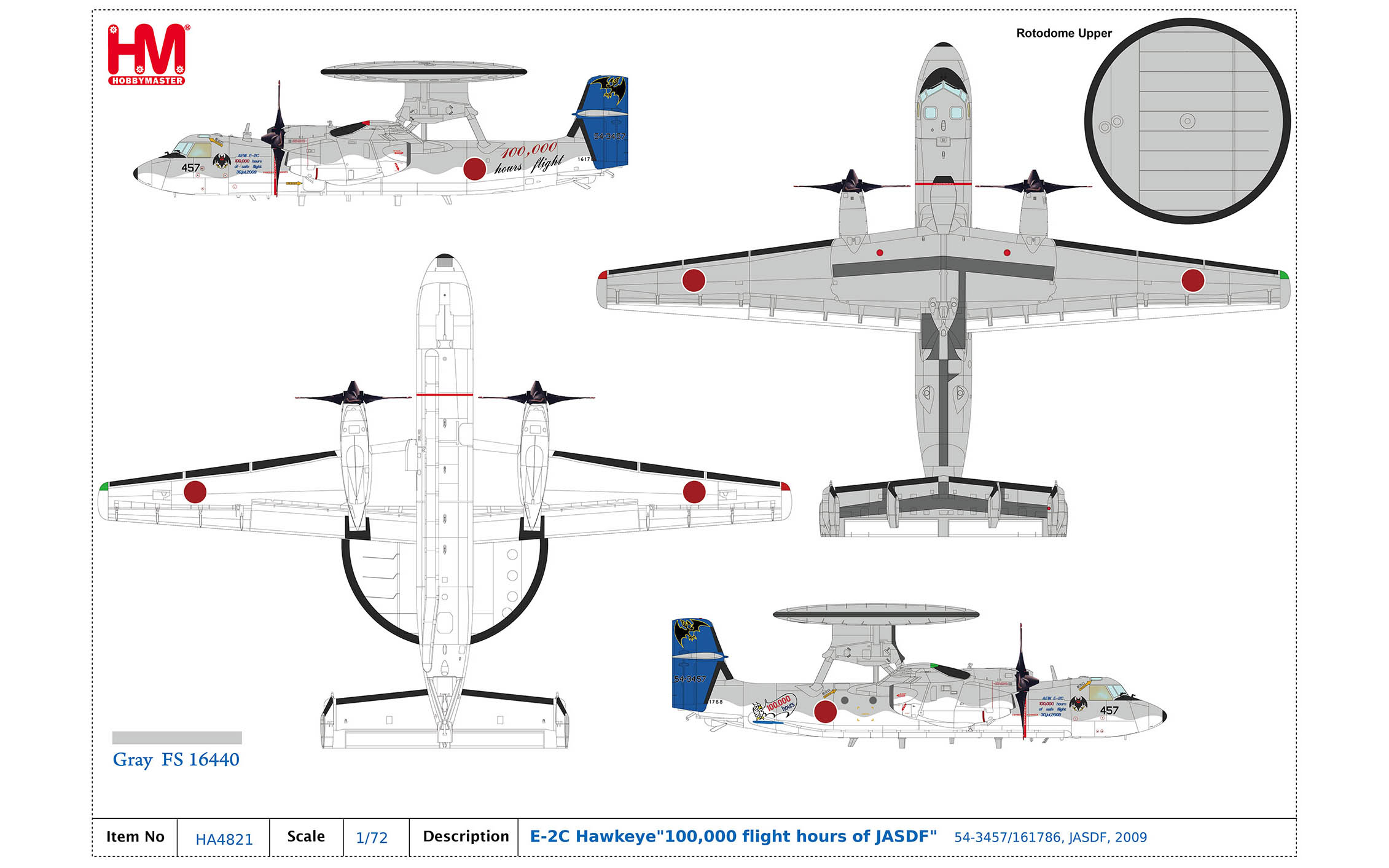 E-2C Hawkeye, 100,000 flight hours of JASDF, JASDF, 2009