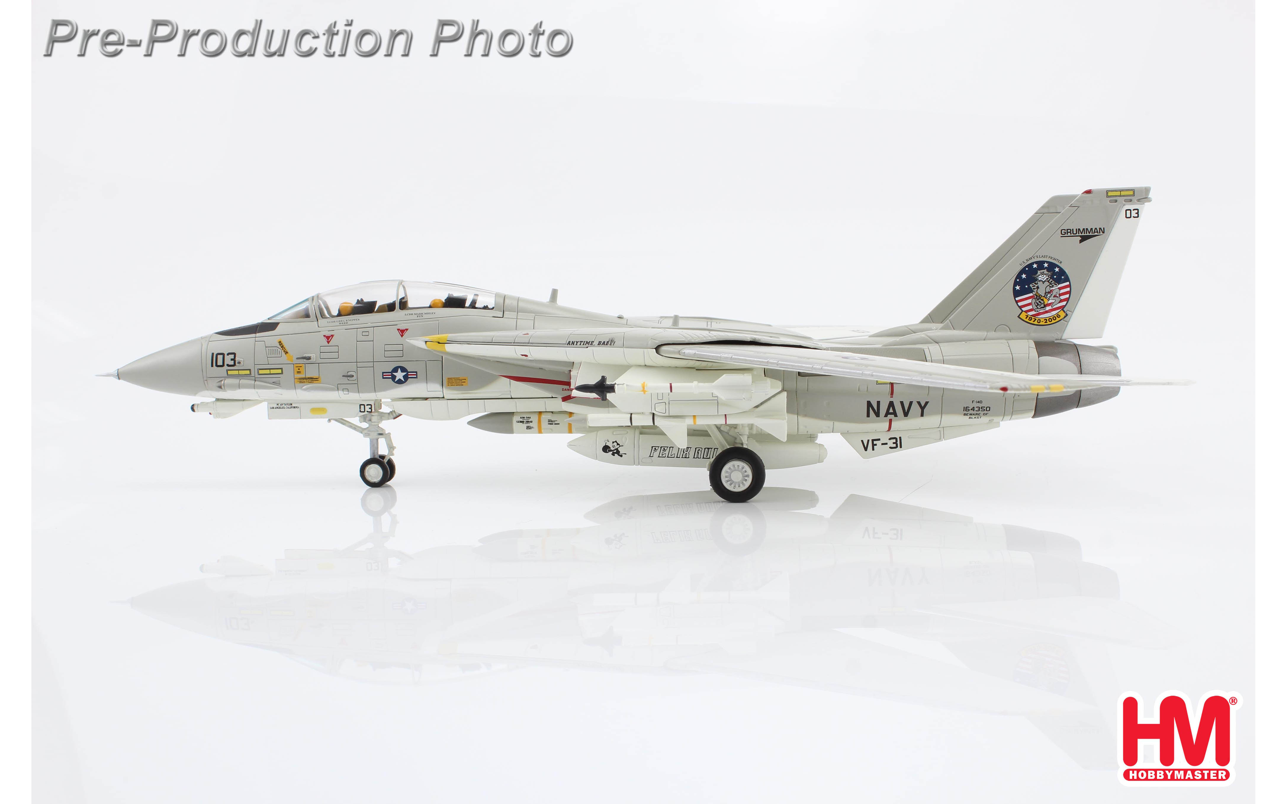 Grumman F-14D, Tomcat Sunset,164350, VF-31, US Navy, 2006 - Hobby