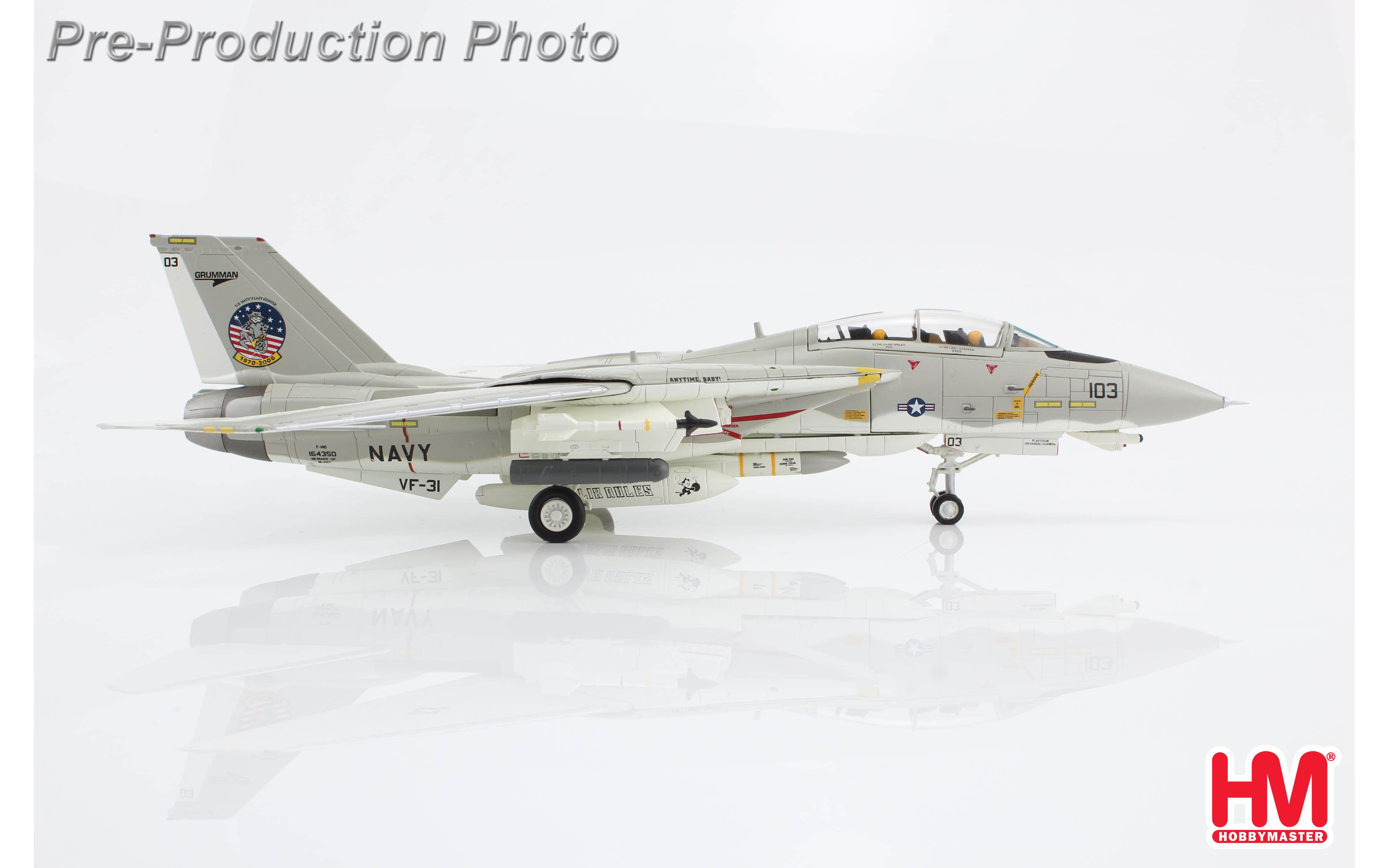 Grumman F-14D, Tomcat Sunset,164350, VF-31, US Navy, 2006 - Hobby