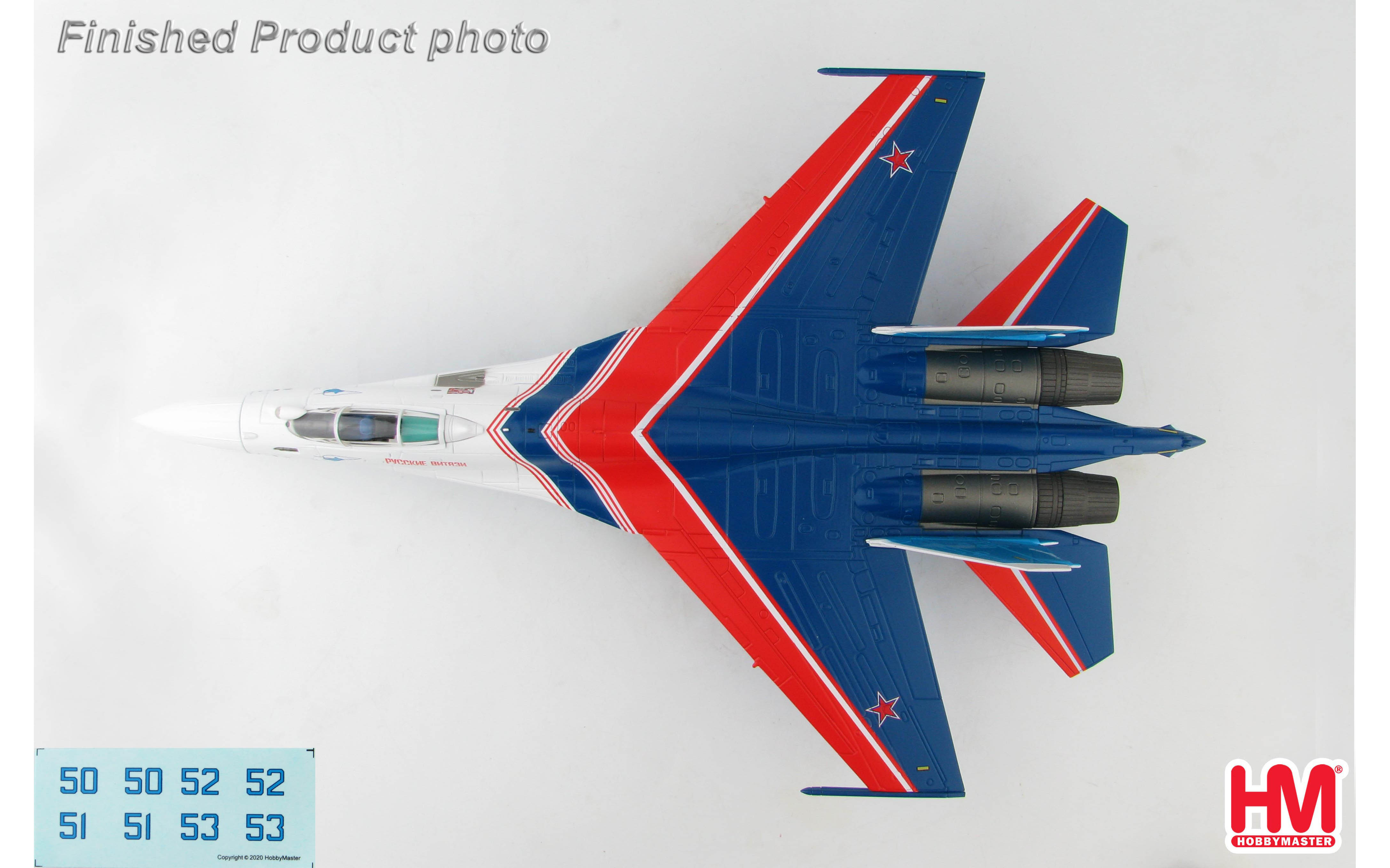 Su-35S Flanker E, Russian Knights, Blue 50 - Hobby Master