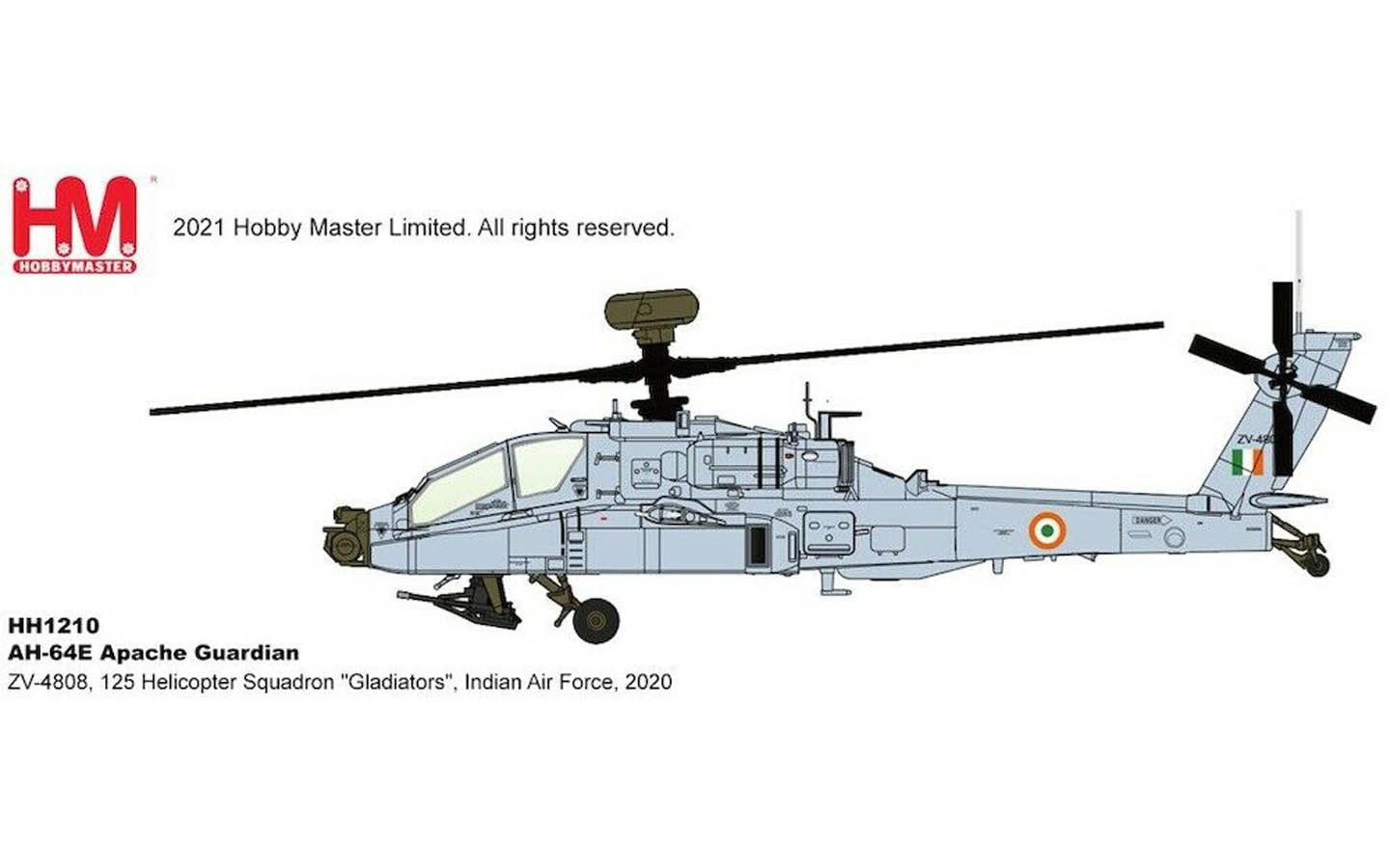 AH-64E Apache Guardian, Gladiators, Indian Air Force - Hobby
