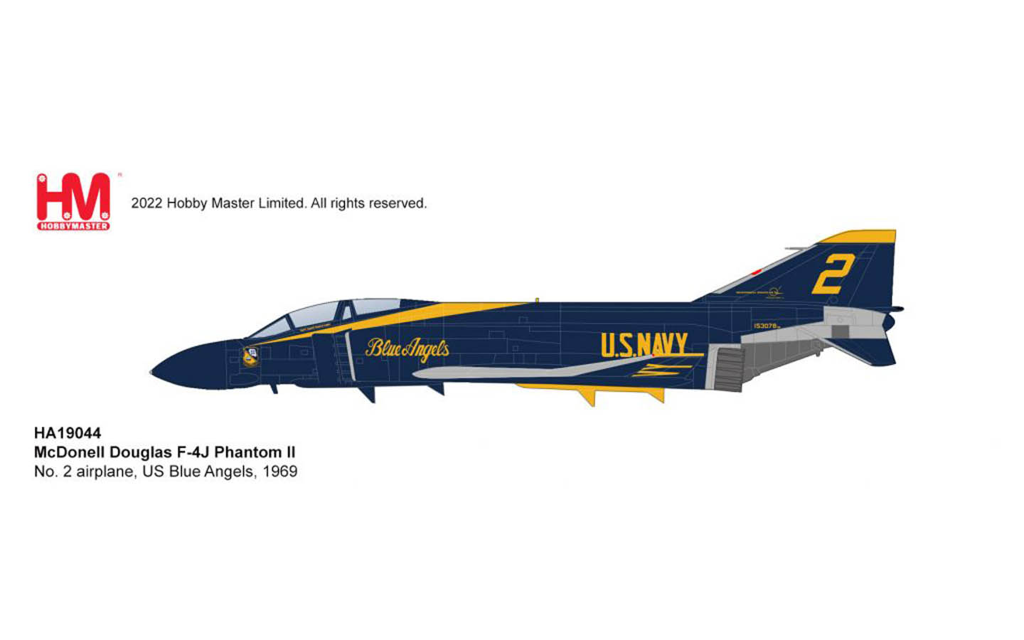 McDonnell Douglas F-4J Phantom II, No. 2 airplane, US Blue Angels