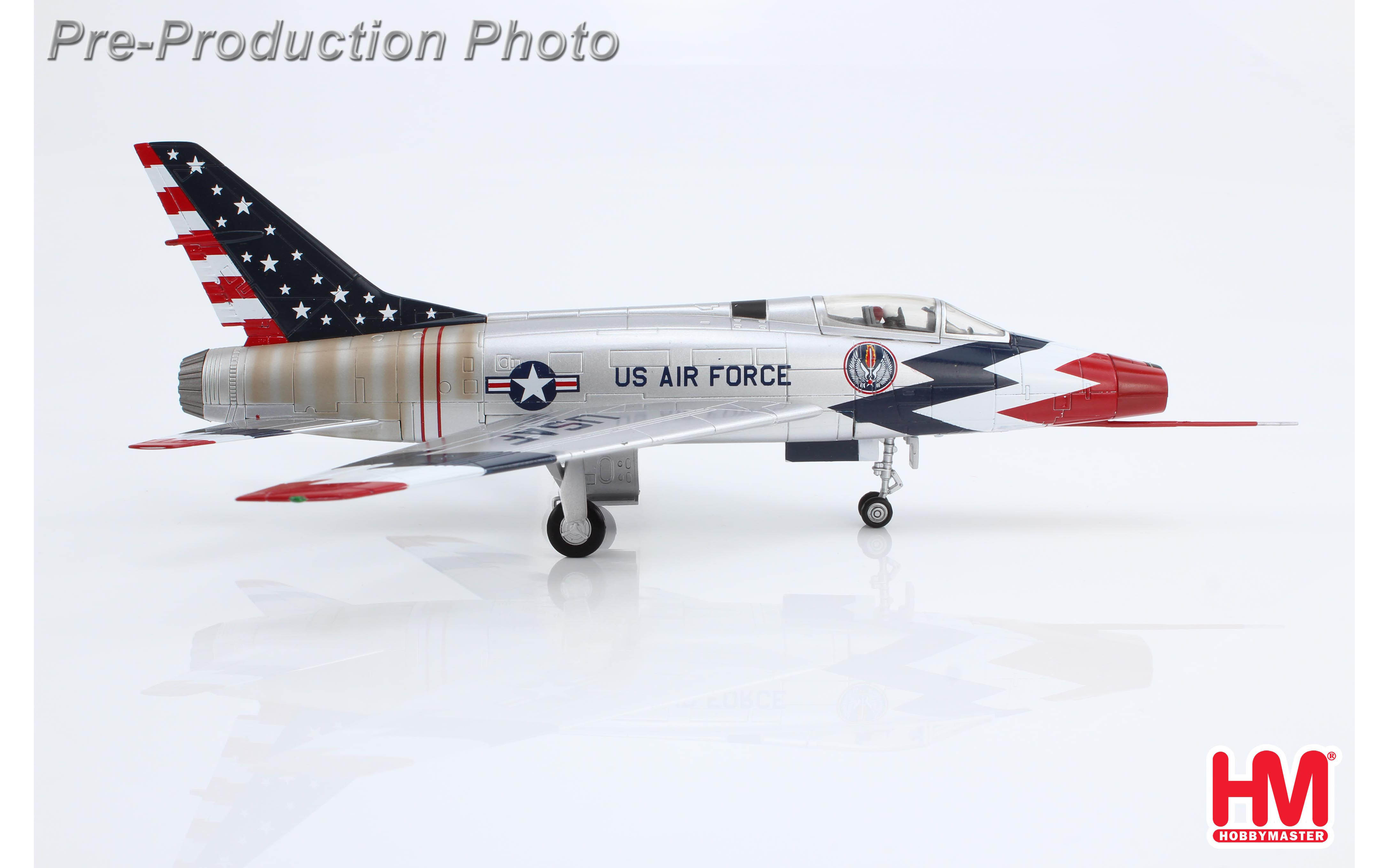 ミニカー　1/72 F-100 スーパーセイバー ”スカイブレイザーズ 1960 デカール付属版” [HA2124] Hobby Master 【お取り寄せ】F-100 在欧アメリカ空軍 第36昼間