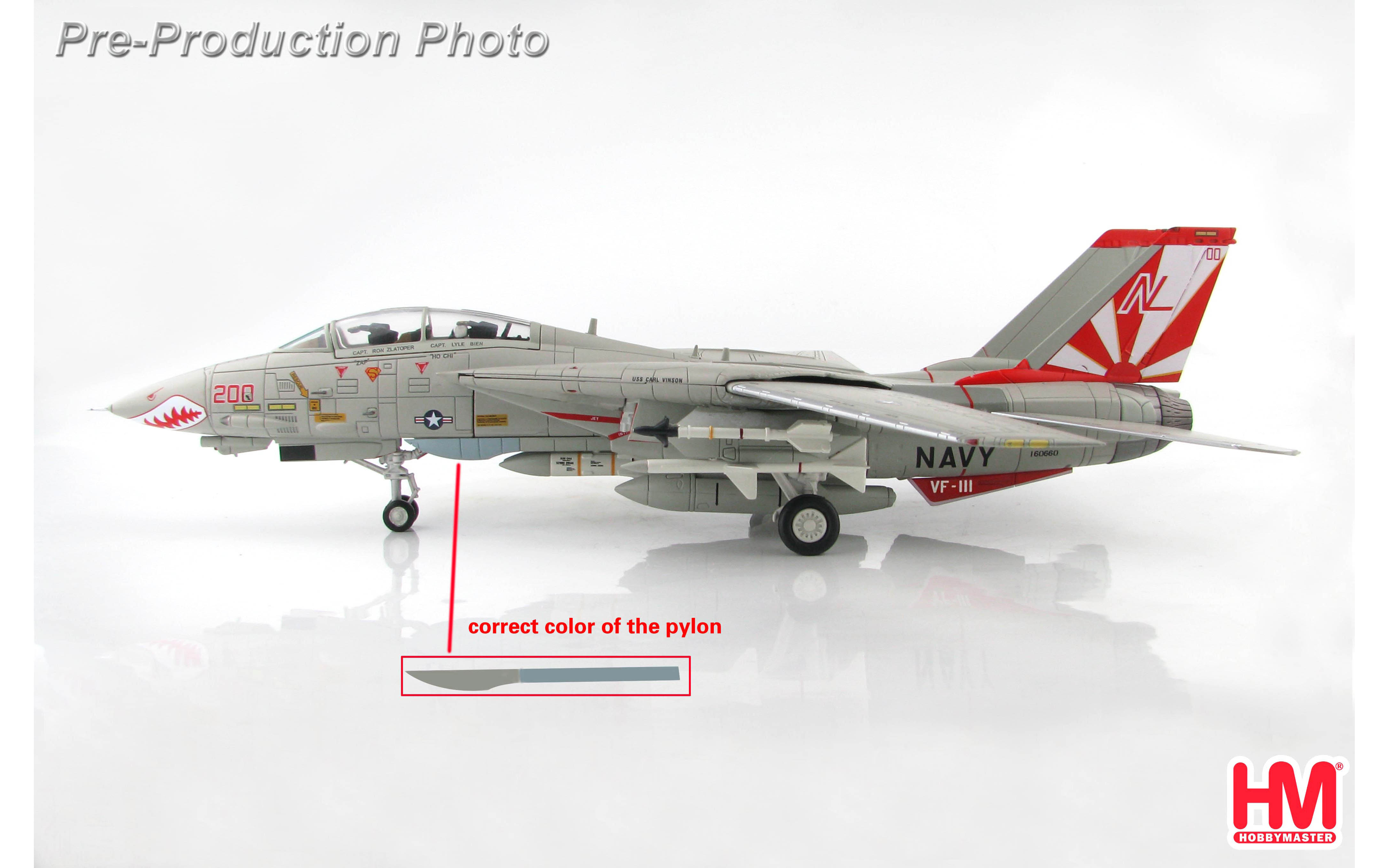 Grumman F-14A Tomcat, Super CAG, 160660, VF-111, Sundowners, USS