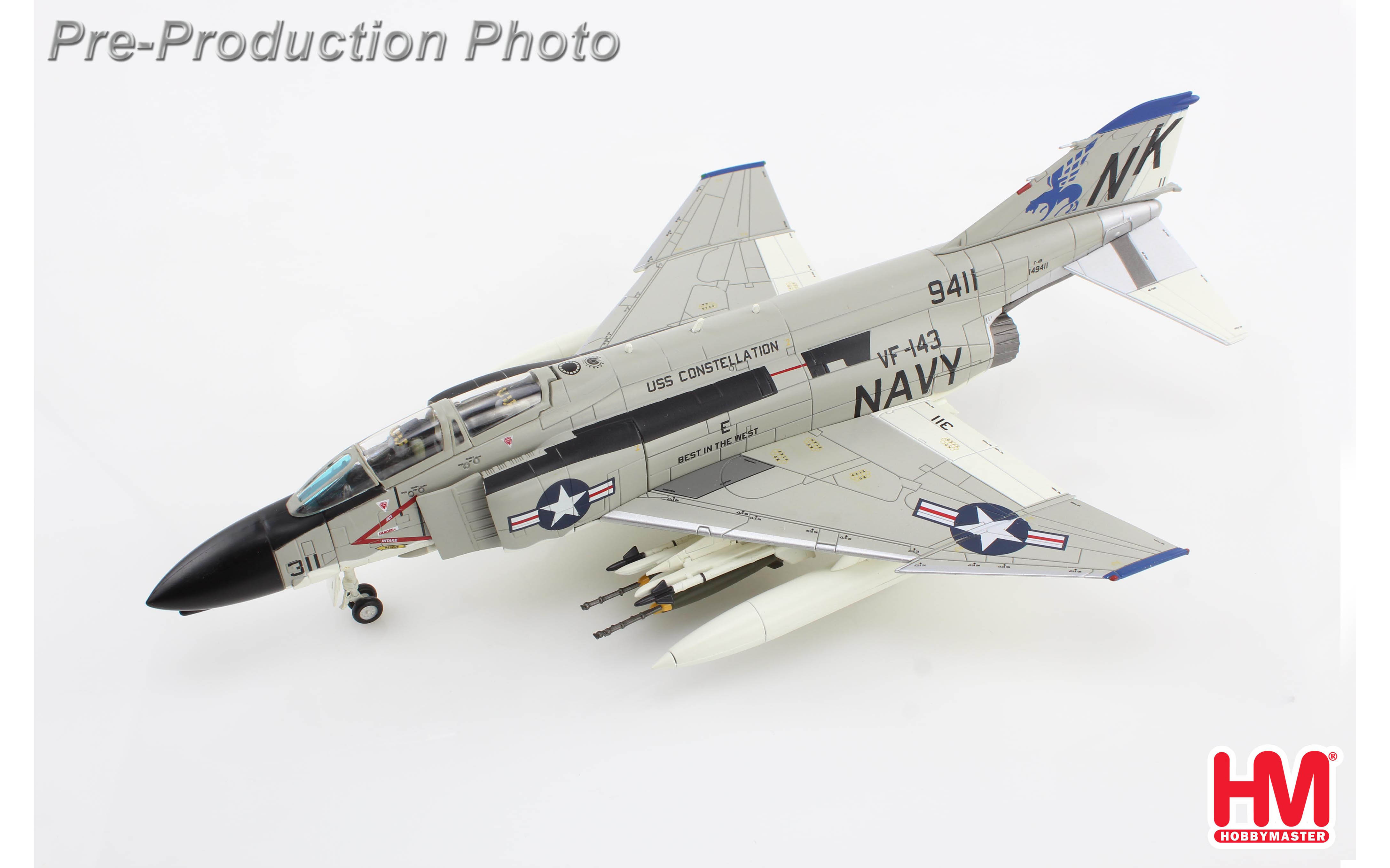ホビーマスター　F-4B ファントム　VF-143 HA19051 F-4B Phantom II, VF-143, Pukin Dogs, USS Constellation, 1967