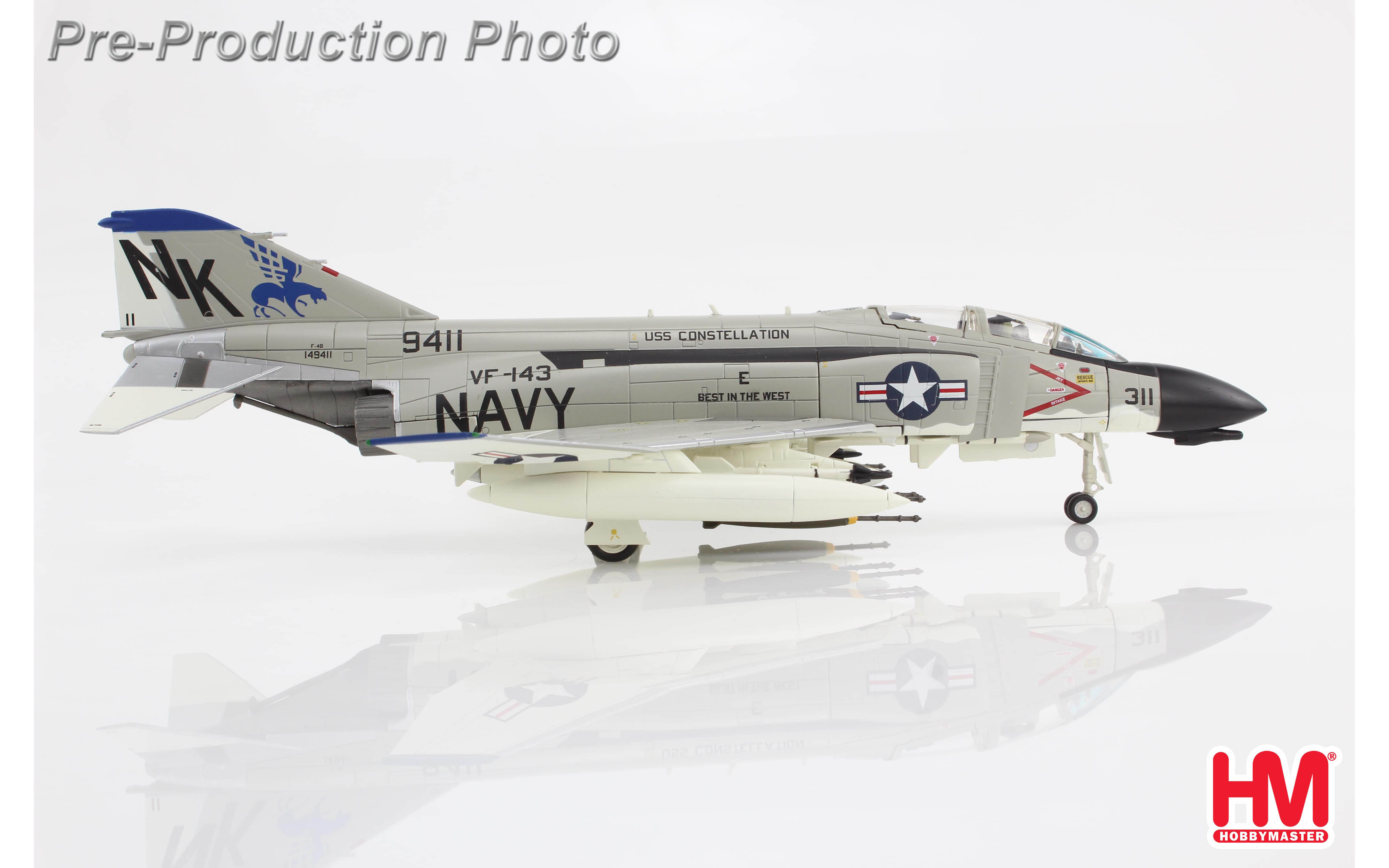 ホビーマスター　F-4B ファントム　VF-143 HA19051 F-4B Phantom II, VF-143, Pukin Dogs, USS Constellation, 1967