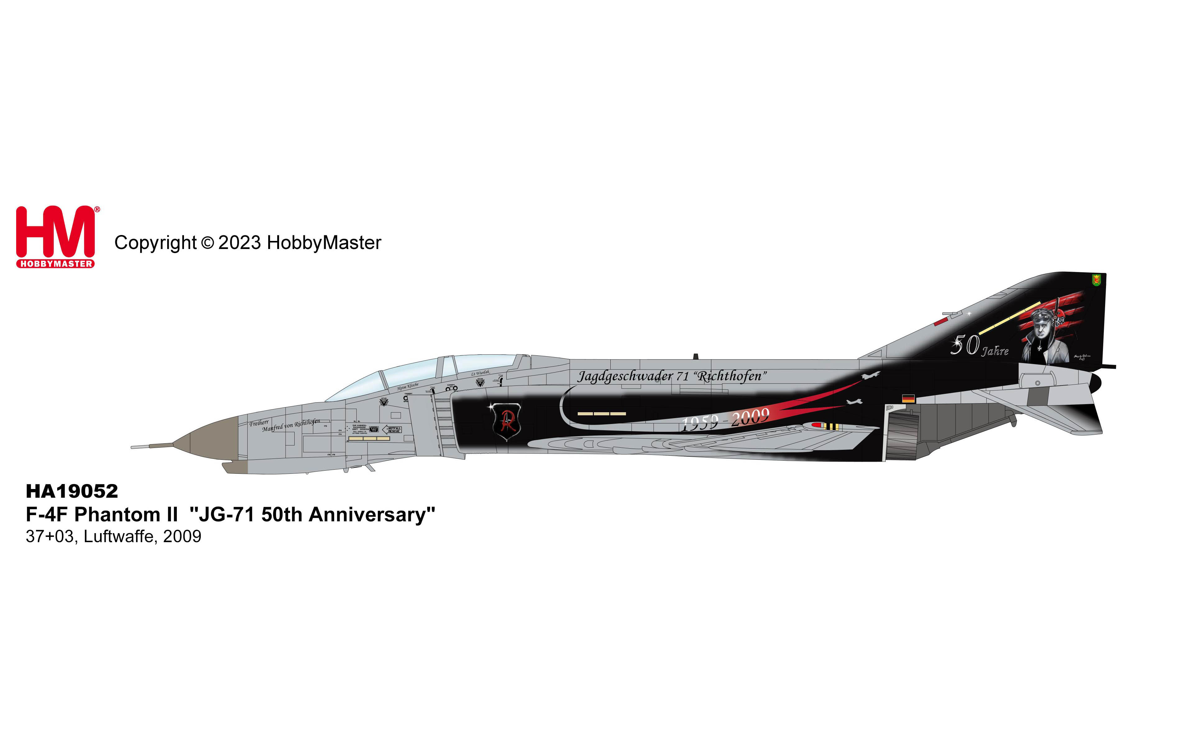 F-4F Phantom II, JG-71 50th Anniversary, Luftwaffe, 2009