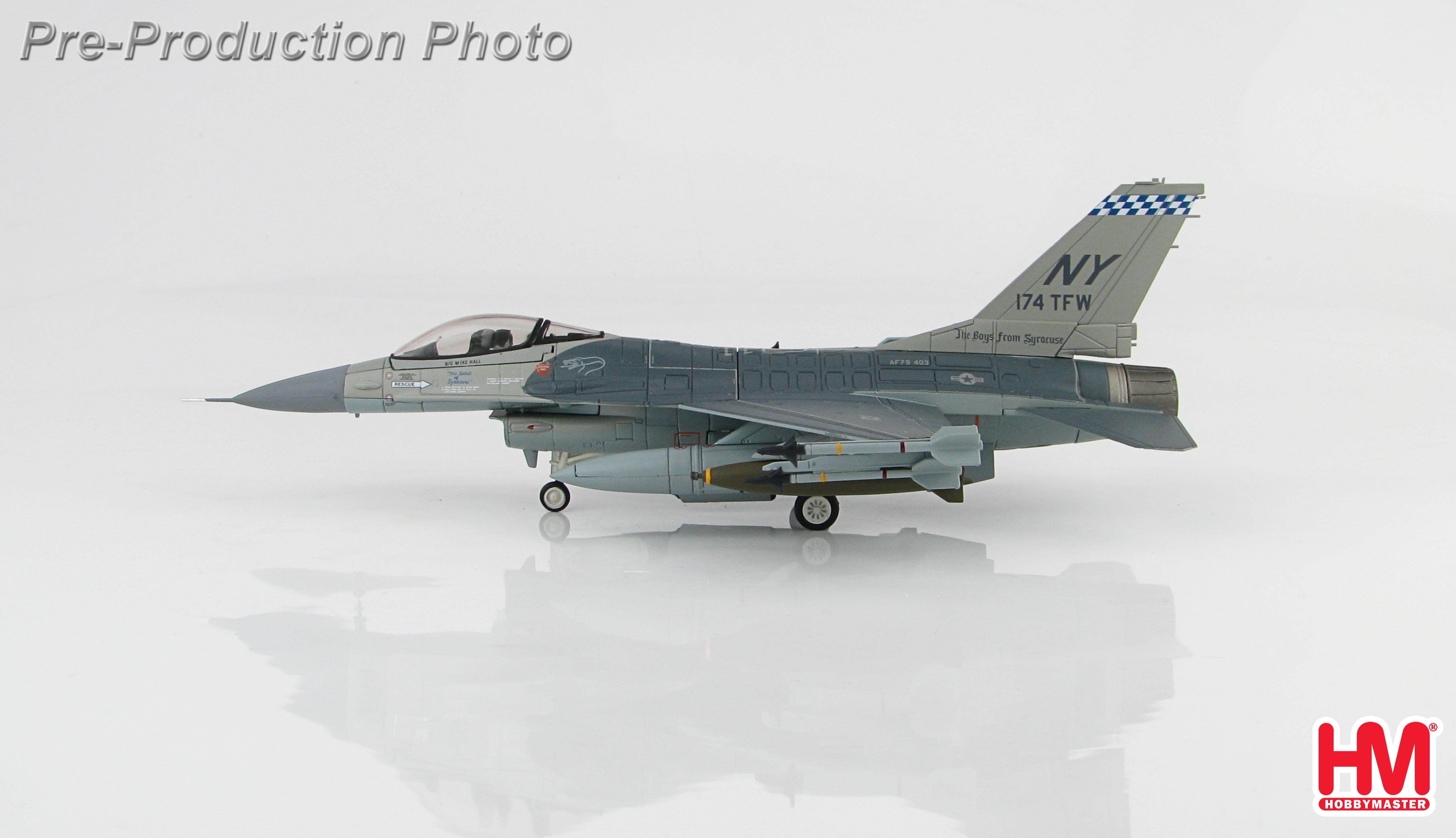 【開封済美品】HOBBY MASTER F-16 Fighting Falcon F-16A Fighting Falcon Lockheed 79-0403 New York ANG-174