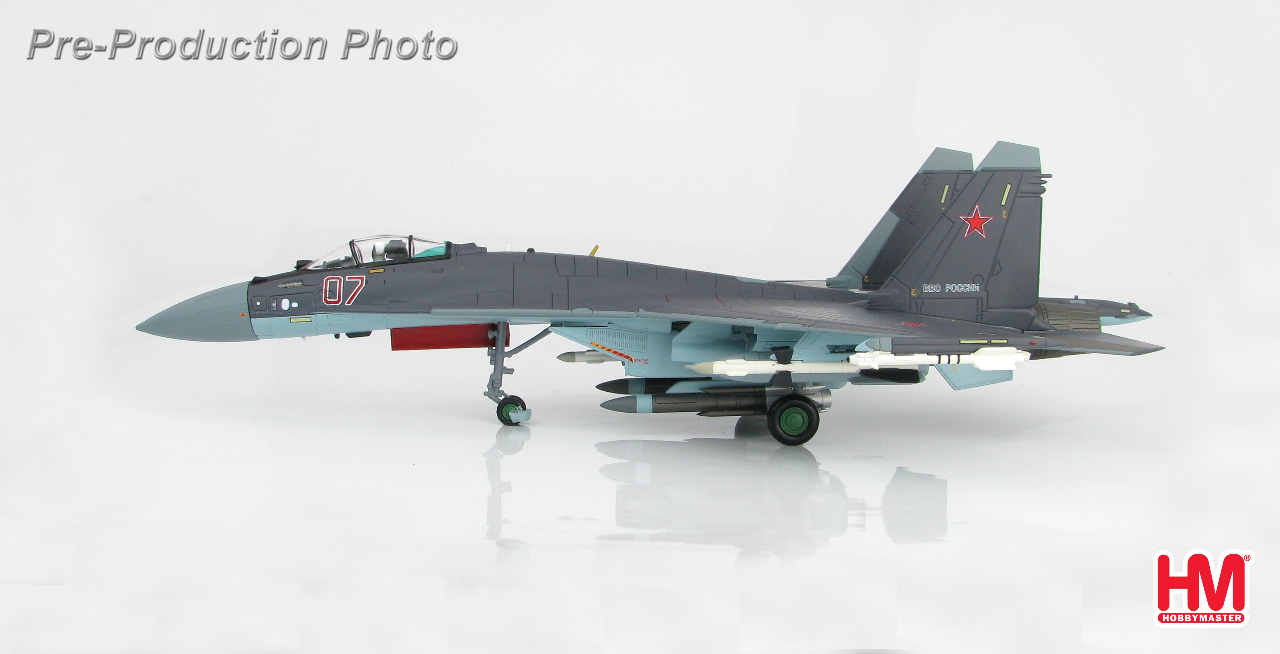 Su-35 Flanker E Red 07 Russian Air Force - Hobby Master HA5704