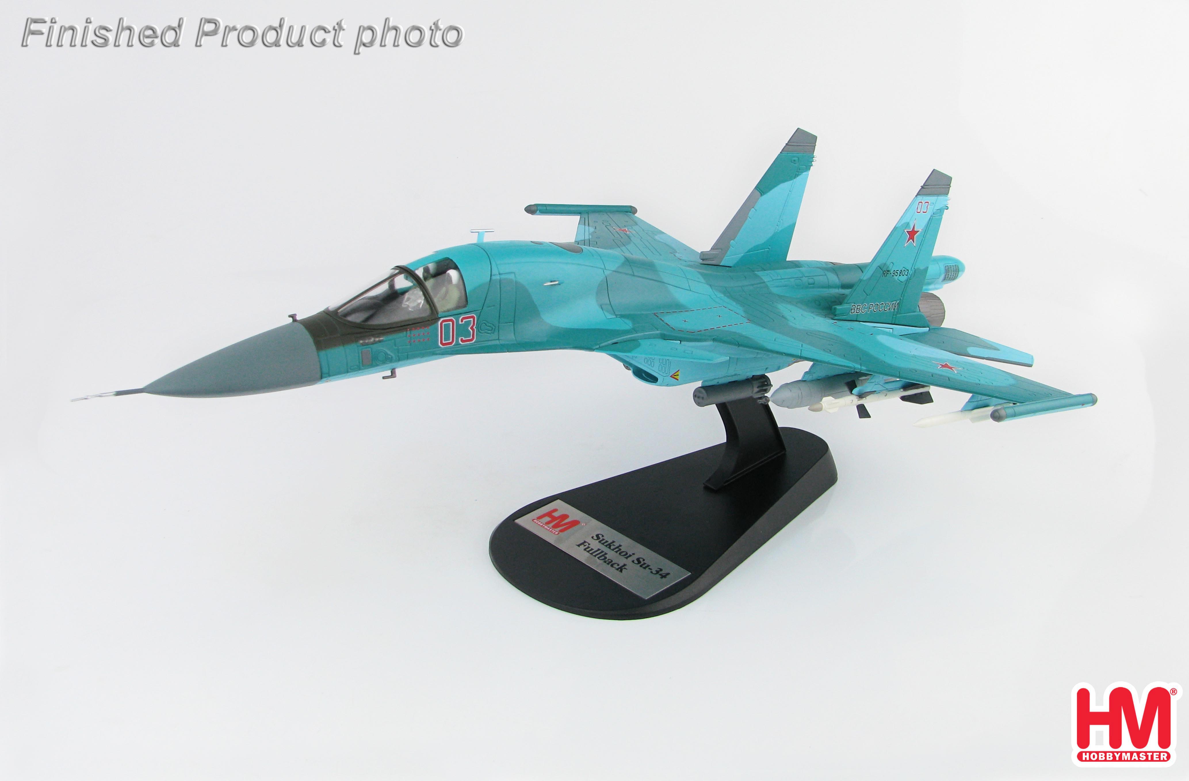 Su-34 Fullback Fighter Bomber Red 03 Russian Air Force Syria