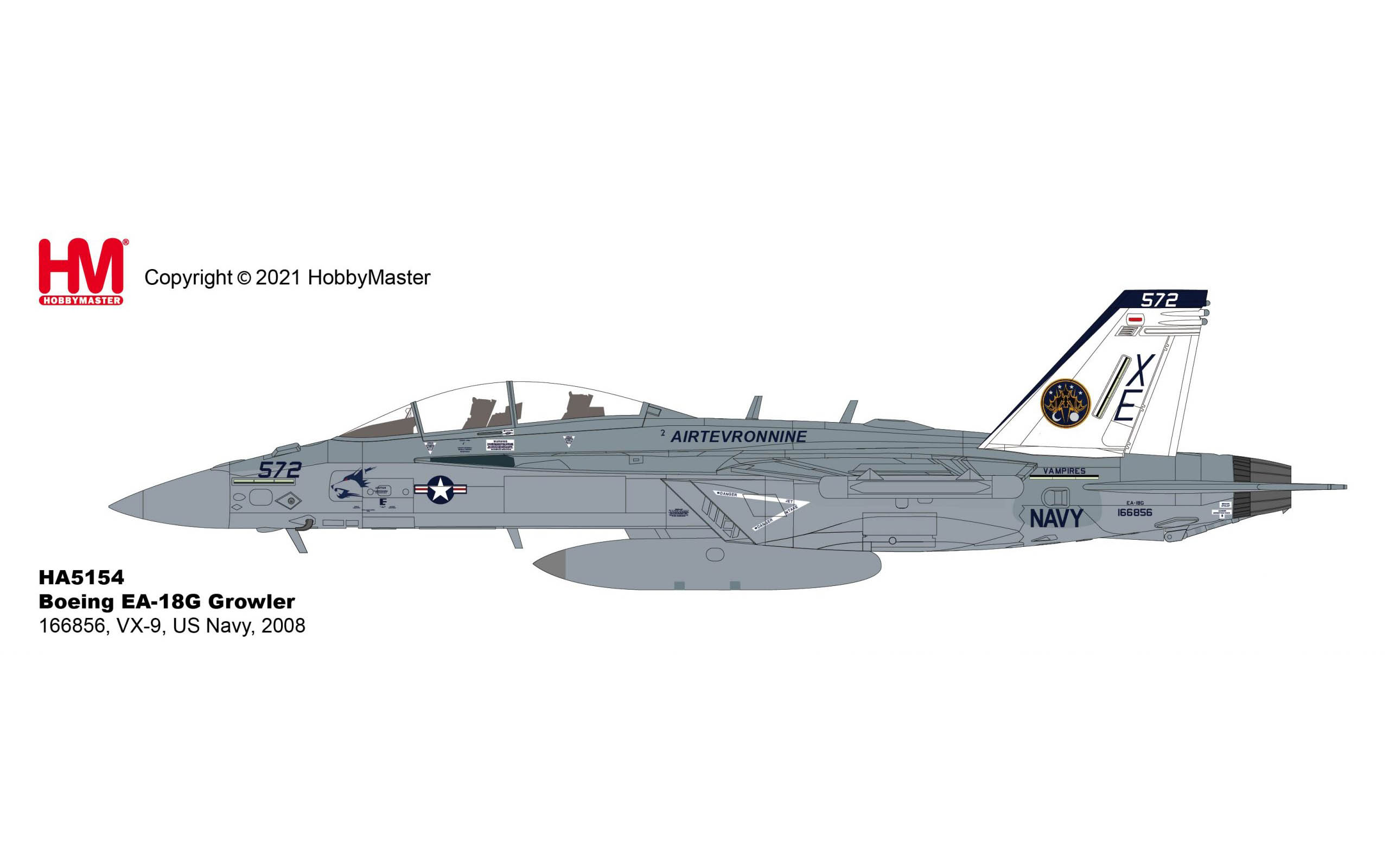 【未使用】 HOBBY MASTER HA5154 EA-18G Growler Hobby Master Ha5154 Ea-18G Growler | eBay