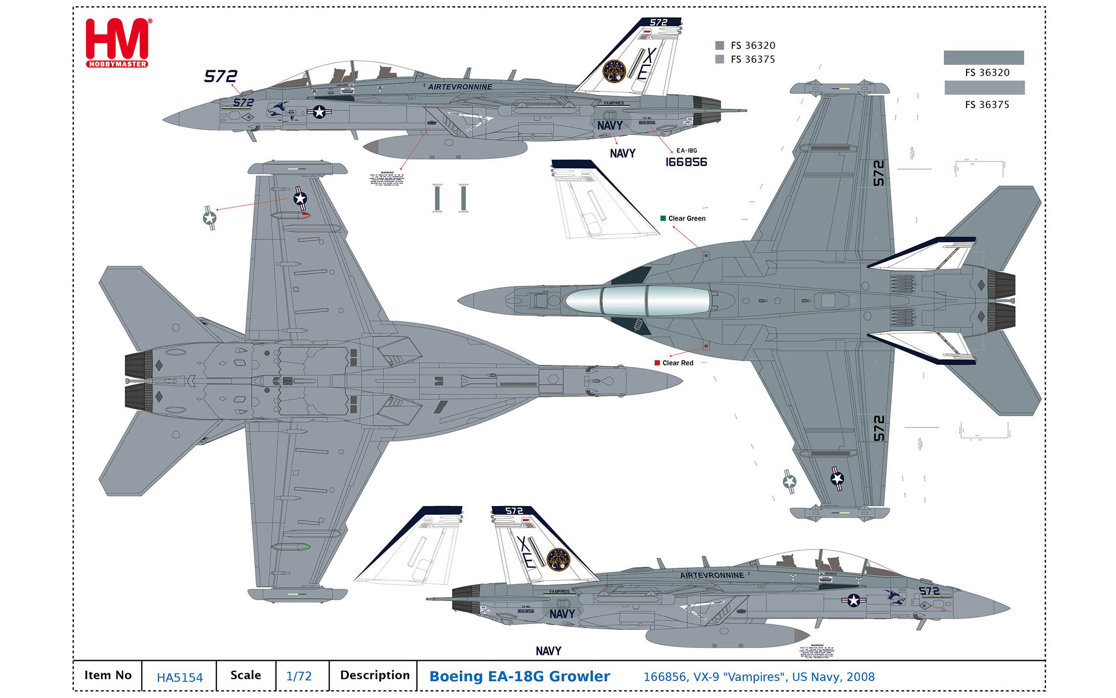 Boeing EA-18G Growler 166856, VX-9 - Vampires - US Navy
