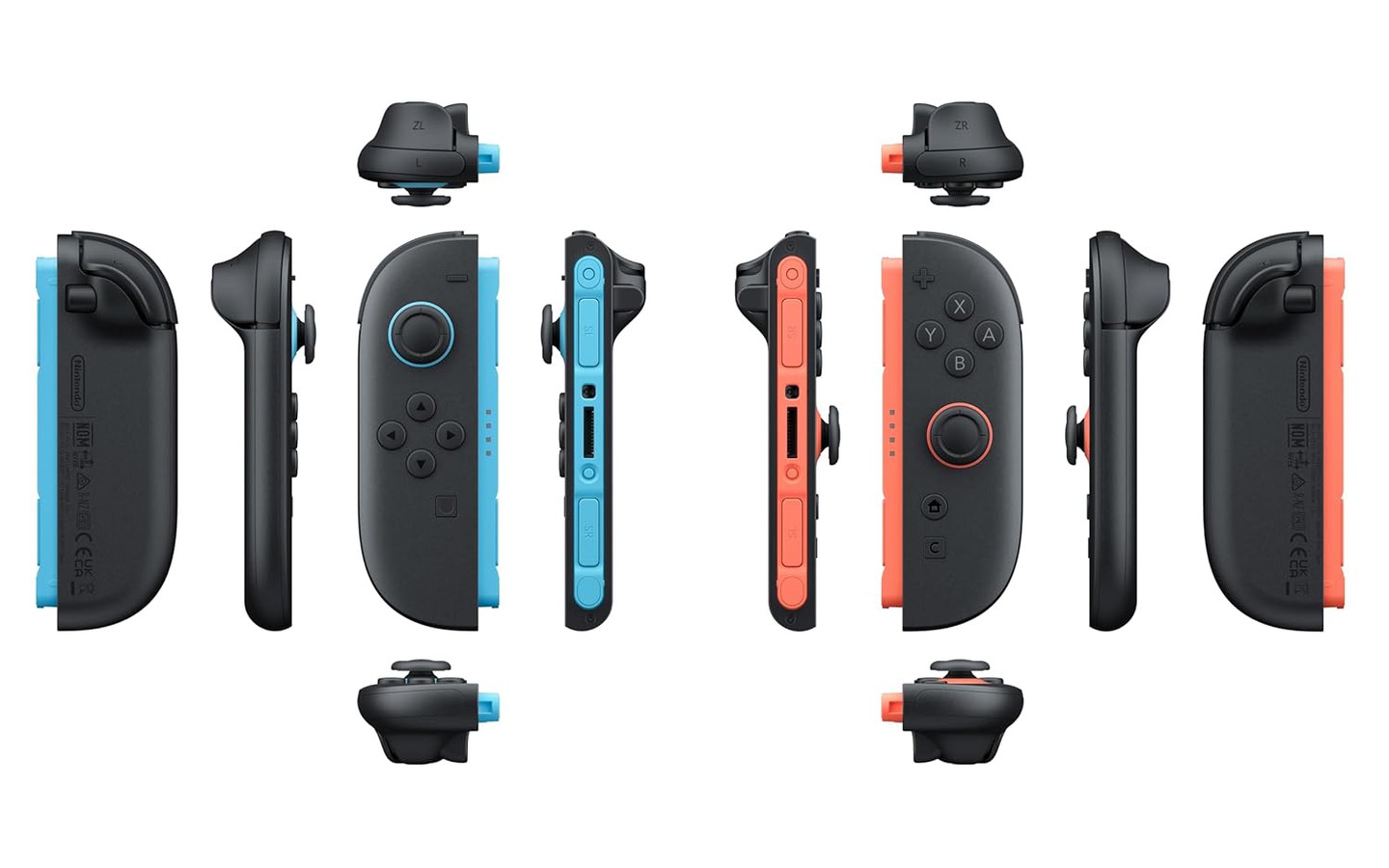 Joy-Con 2 L and R Light Blue and Light Red - Nintendo 123677