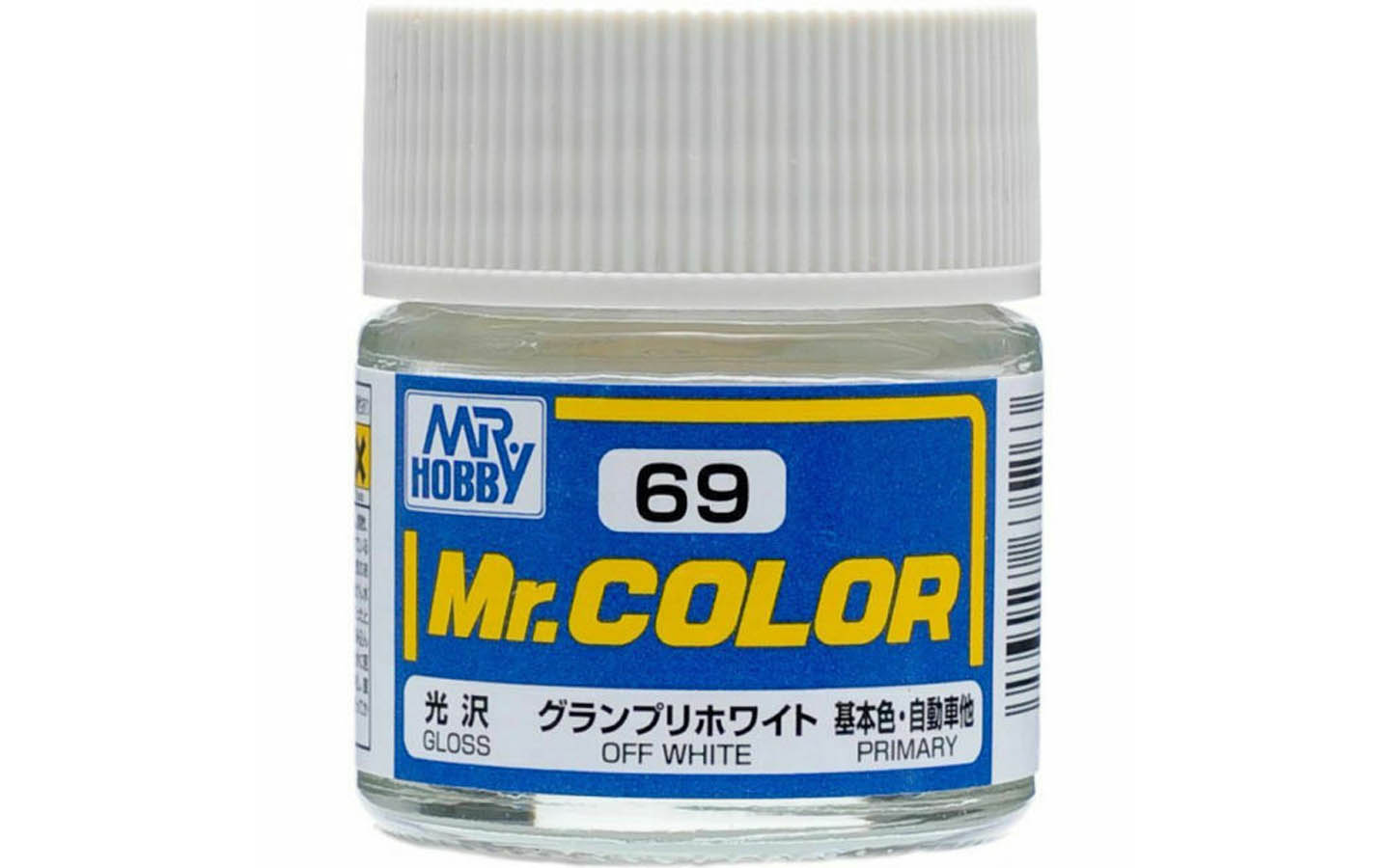 Off White Gloss #C69 Acrylic - 10ml Bottle - Mr. Hobby C69