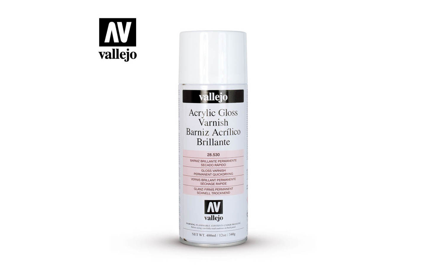 Acrylic Gloss Spray Varnish 400ml spray Vallejo 28.530