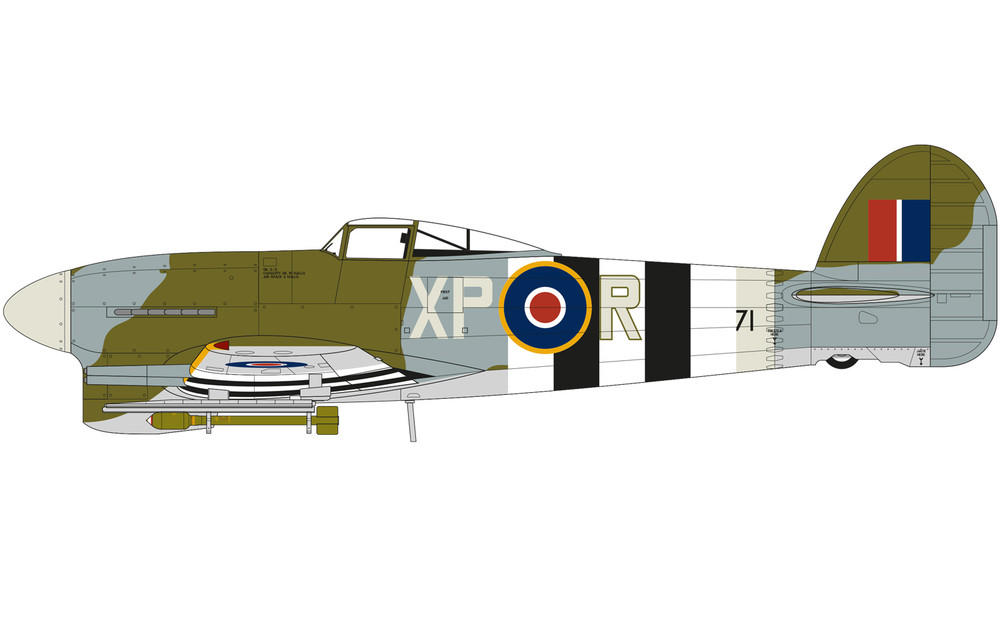Hawker Typhoon 1B (Mk.IB) - Car Door - Airfix A19003 | kingshobby.com