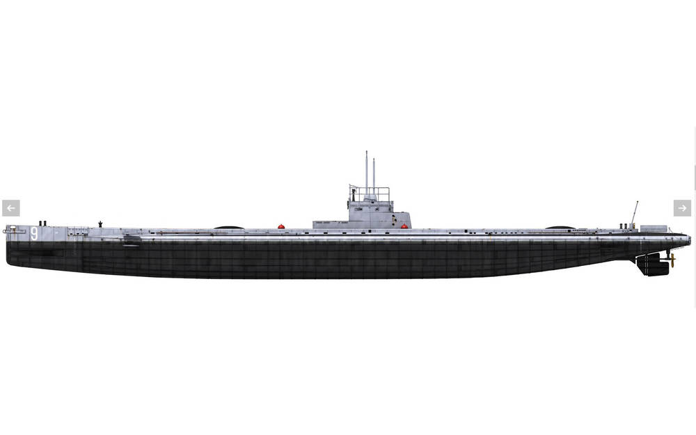 UBoat SM U9, German WWI PetroleumElectric UBoat Das Werk DW72001