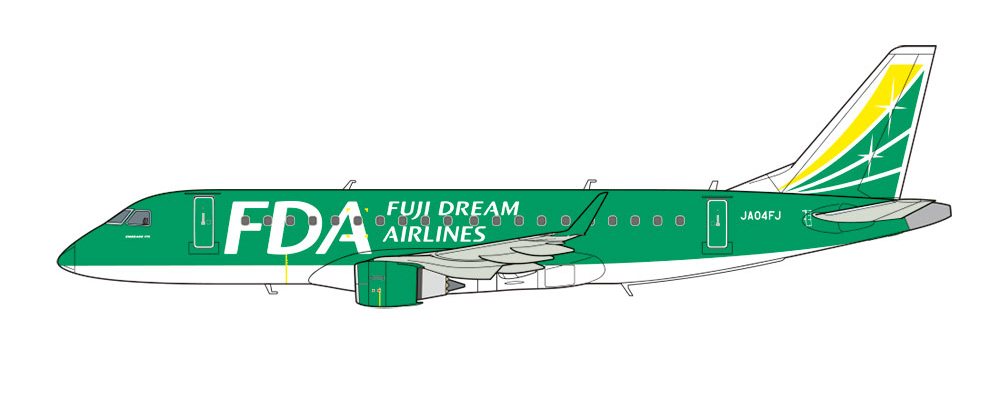 Fuji Dream Airlines - Embraer 175 - Tamiya 92197 | kingshobby.com