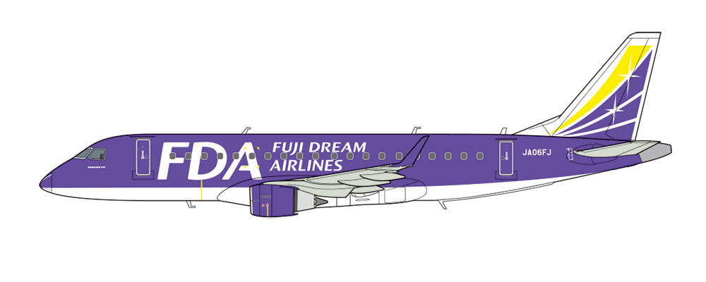Fuji Dream Airlines - Embraer 175 - Tamiya 92197 | kingshobby.com