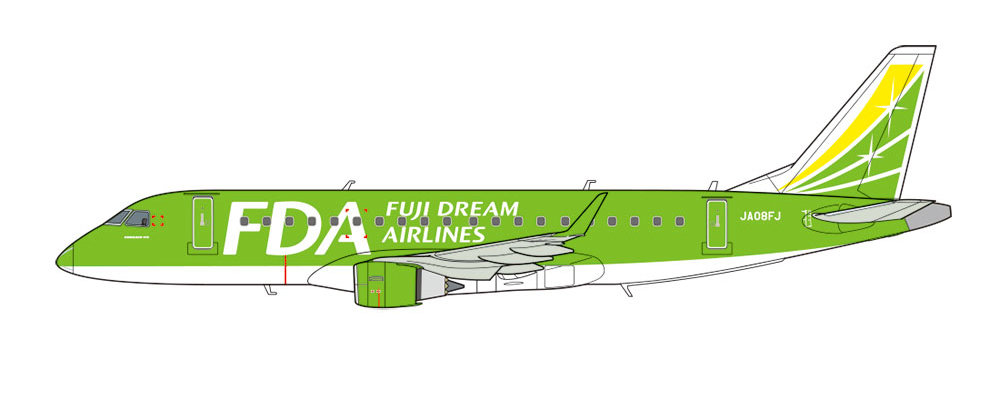 Fuji Dream Airlines - Embraer 175 - Tamiya 92197 | kingshobby.com