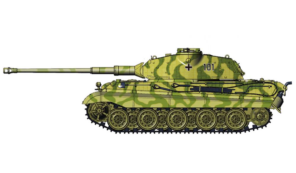 German Heavy Tank Sd.Kfz.182 King Tiger Porsche Turret - Meng TS