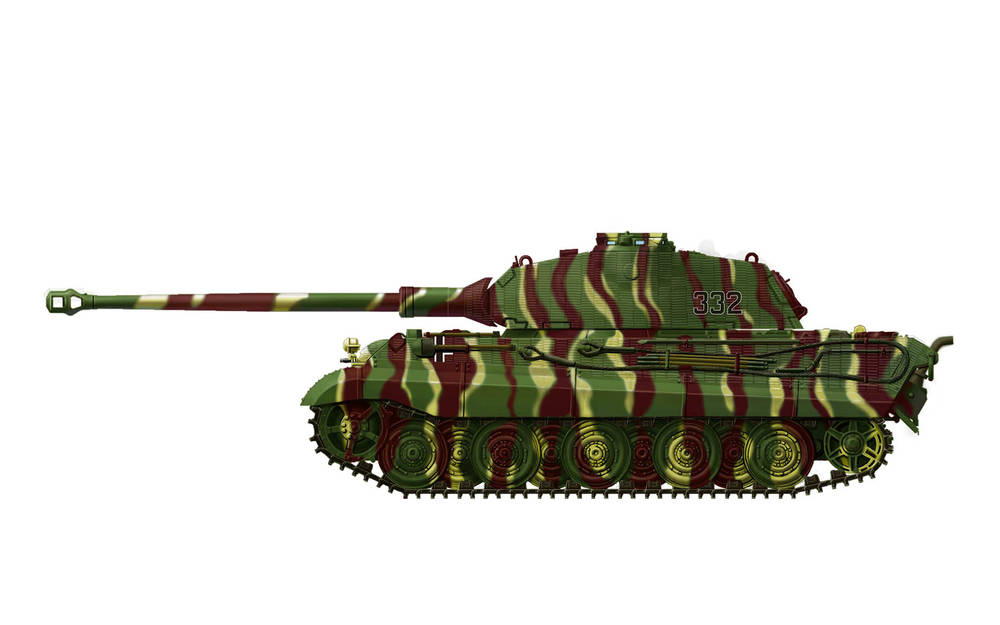 German Heavy Tank Sd.Kfz.182 King Tiger Porsche Turret - Meng TS