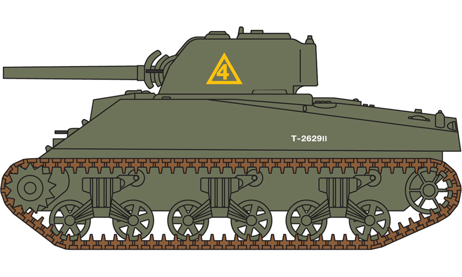 Kit Maquette Char M4 Sherman MK1 Airfix - échelle 1:72 - Réf. 01303 - édition 1993 - Neuf