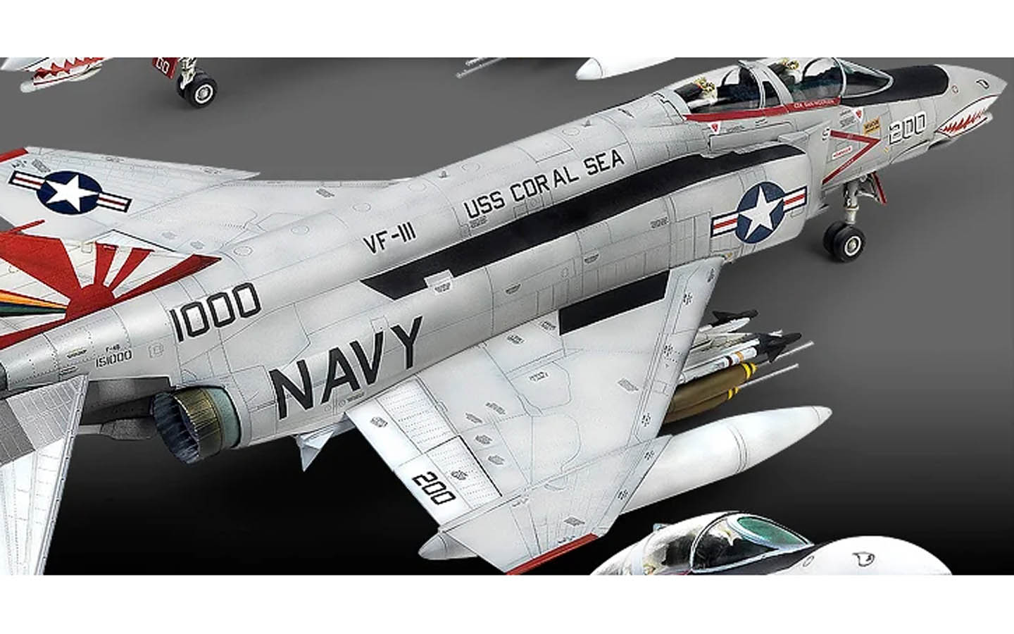 Amazon.com: X-Plus F-4B U.S Navy VF-111 SUNDOWNERS NL 200