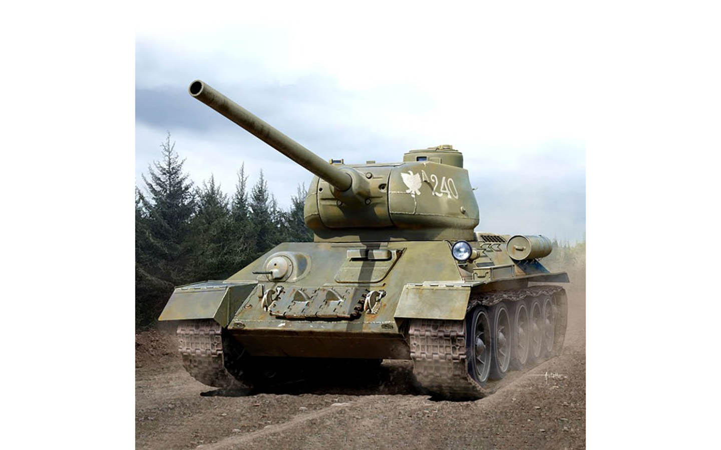 T-34/85, Ural Factory No.183, Soviet Medium Tank - Academy 13554 ...