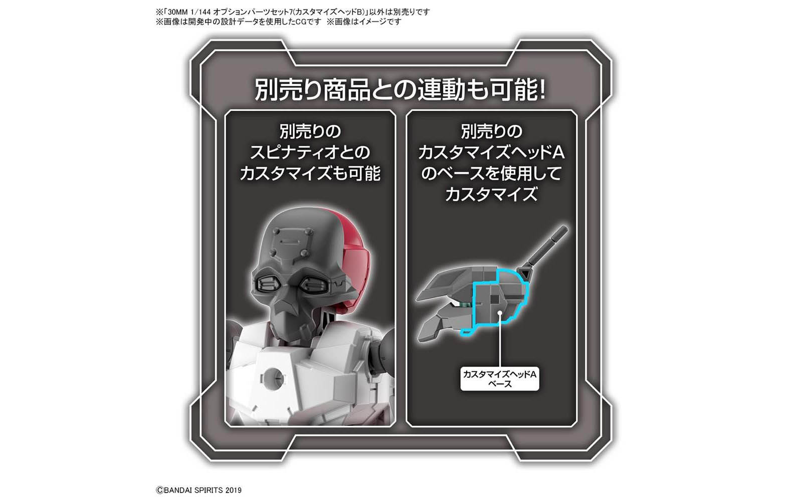 30MM / 30Minutes Missions Option Parts Set 7 - Customize Heads B