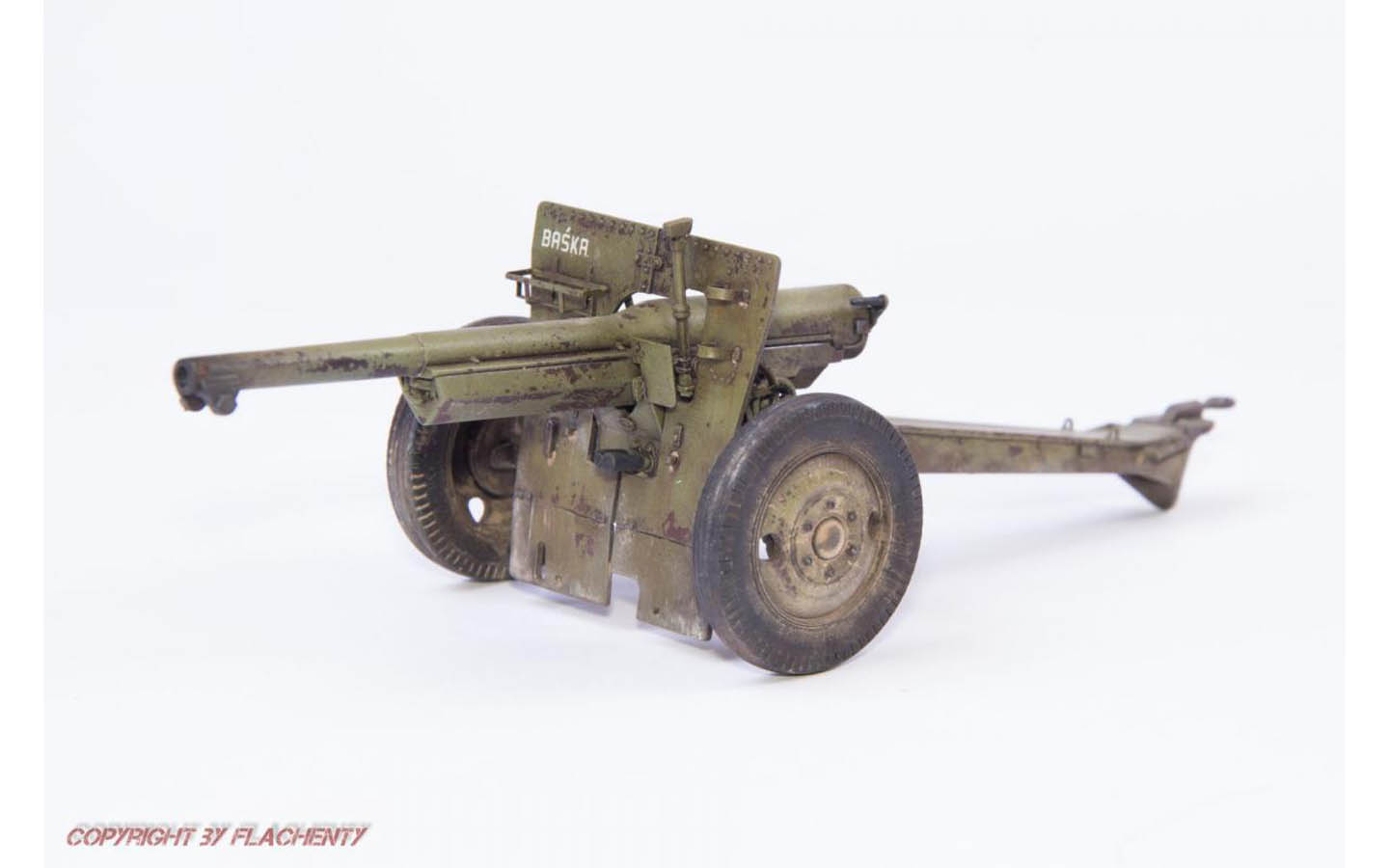 Maquette 1/35 Canon 75mm French Field Gun Mle 1897 - Forces Polonaises à L'Ouest