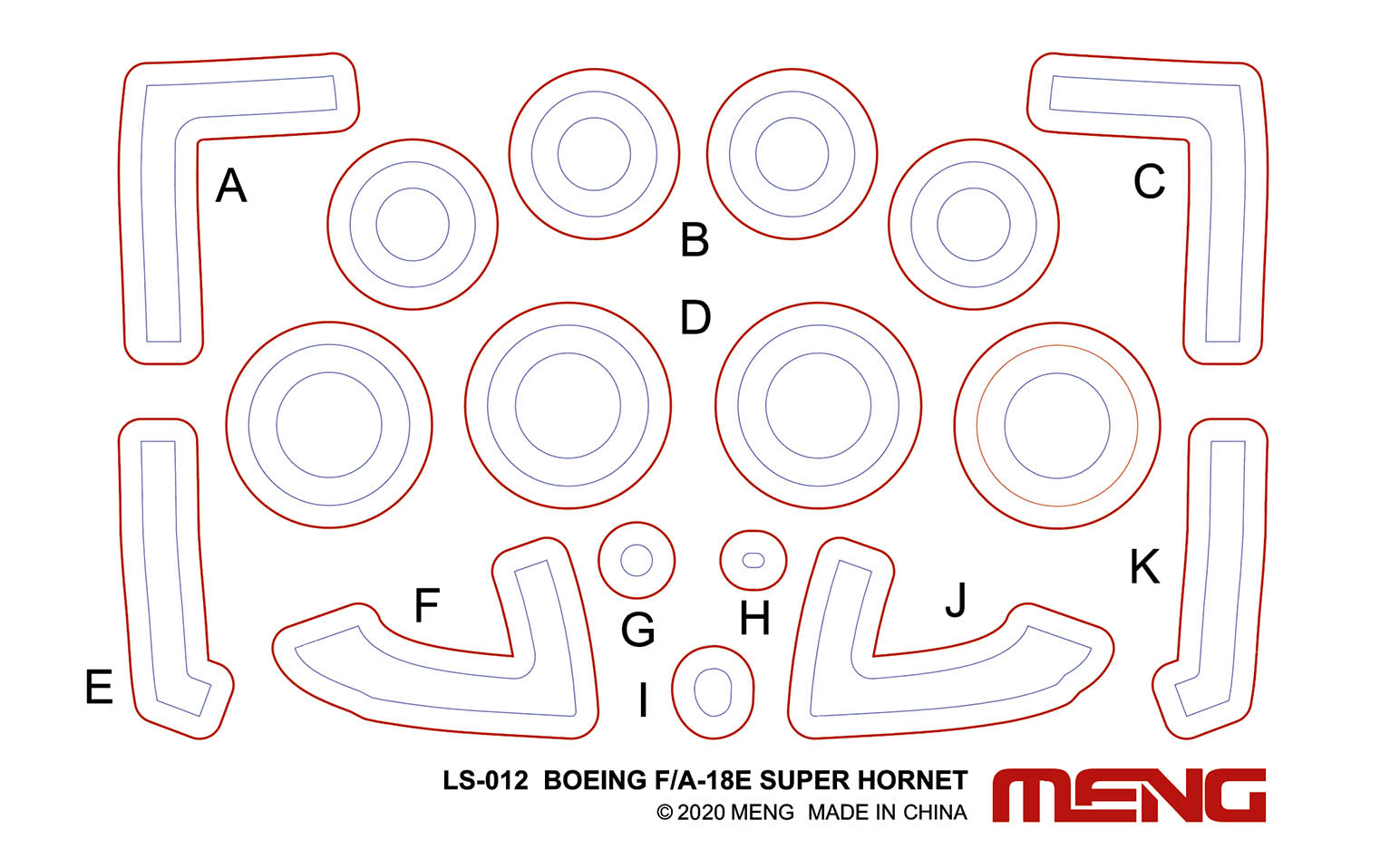 MENG F/A-18E Super Hornet Modellbausatz - 1:48 US Kampfflugzeug