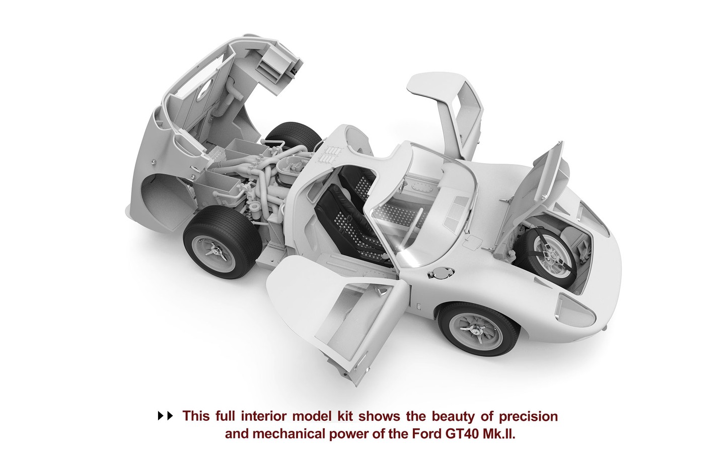 Ford GT40 Mk.II '66 - Meng RS-002 | kingshobby.com