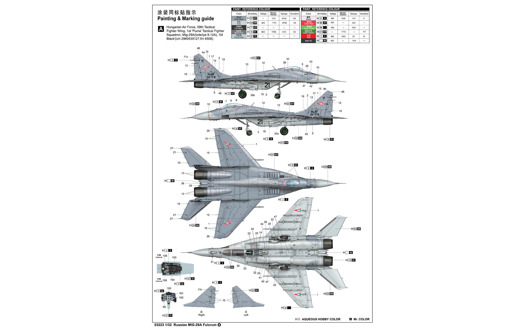 トランペッター 1/32 ロシア空軍 MiG-29A ファルクラムA型 プラモデル 03223 dwos6rj Amazon | トランペッター 1/32 ロシア空軍 MiG-29A ファルクラム