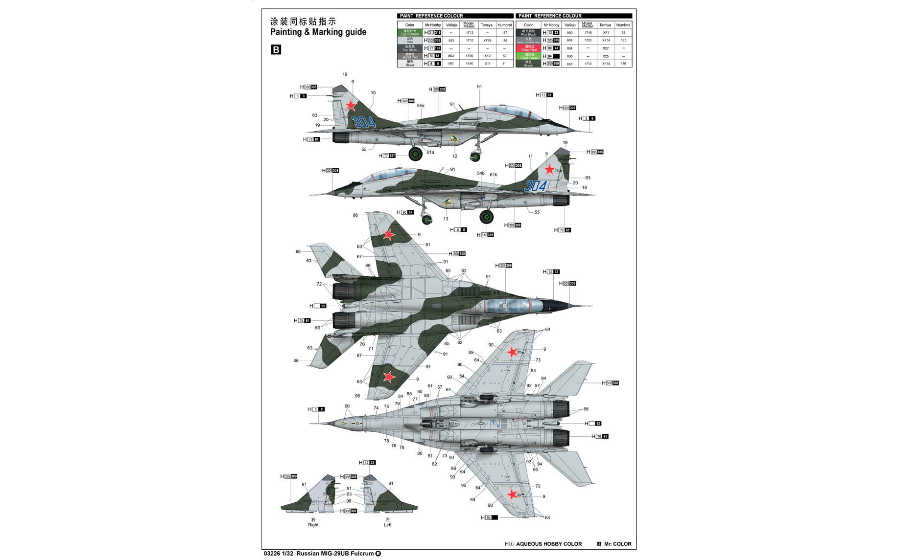 Russian MIG-29UB Fulcrum - Trumpeter 03226 | kingshobby.com