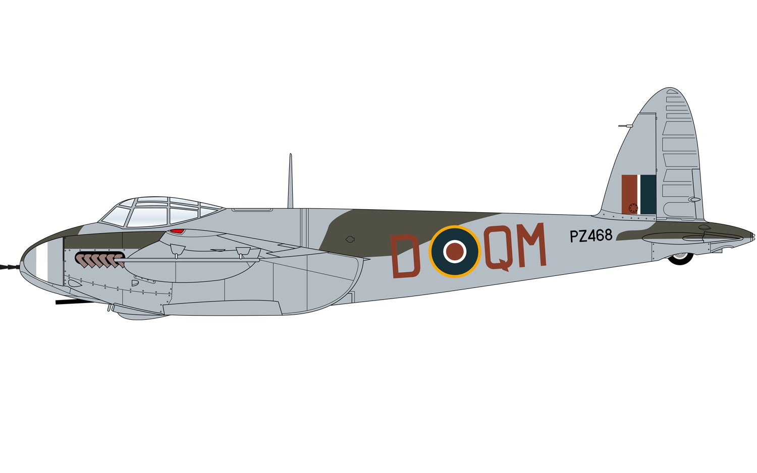 De Havilland Mosquito MkII/VI/XVIII 1:72 - Airfix A03019