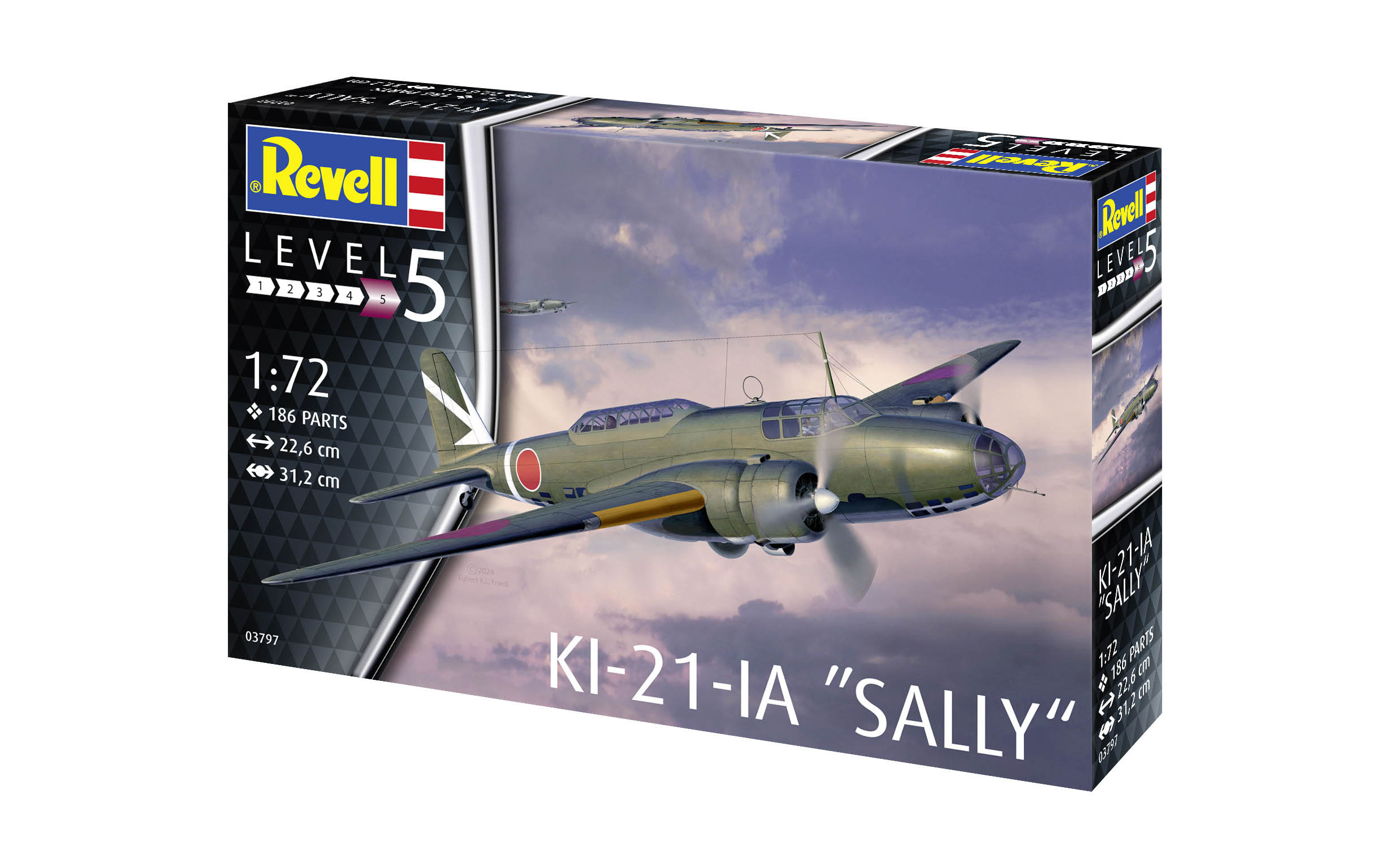 TYPE 97-2 HEAVY BOMBER ki-21-Ⅱ Revell 1/72 Revell Mitsubishi Type-97 Heavy Bomber Ki-21-II (Sally