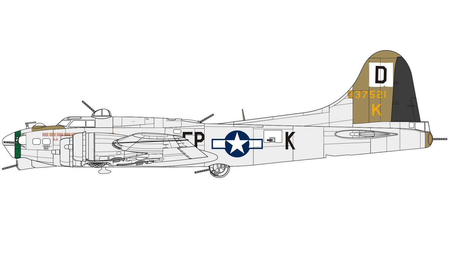 Boeing B-17G Flying Fortress - Airfix A08017 | kingshobby.com