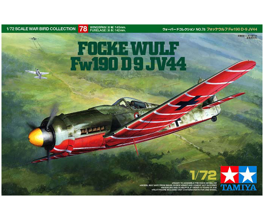 Focke-Wulf Fw190 D-9, JV44 - Tamiya 60778 | kingshobby.com