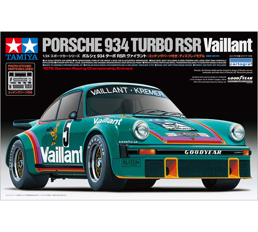 Porsche 934 Turbo RSR Vaillant - Tamiya 24334 | kingshobby.com
